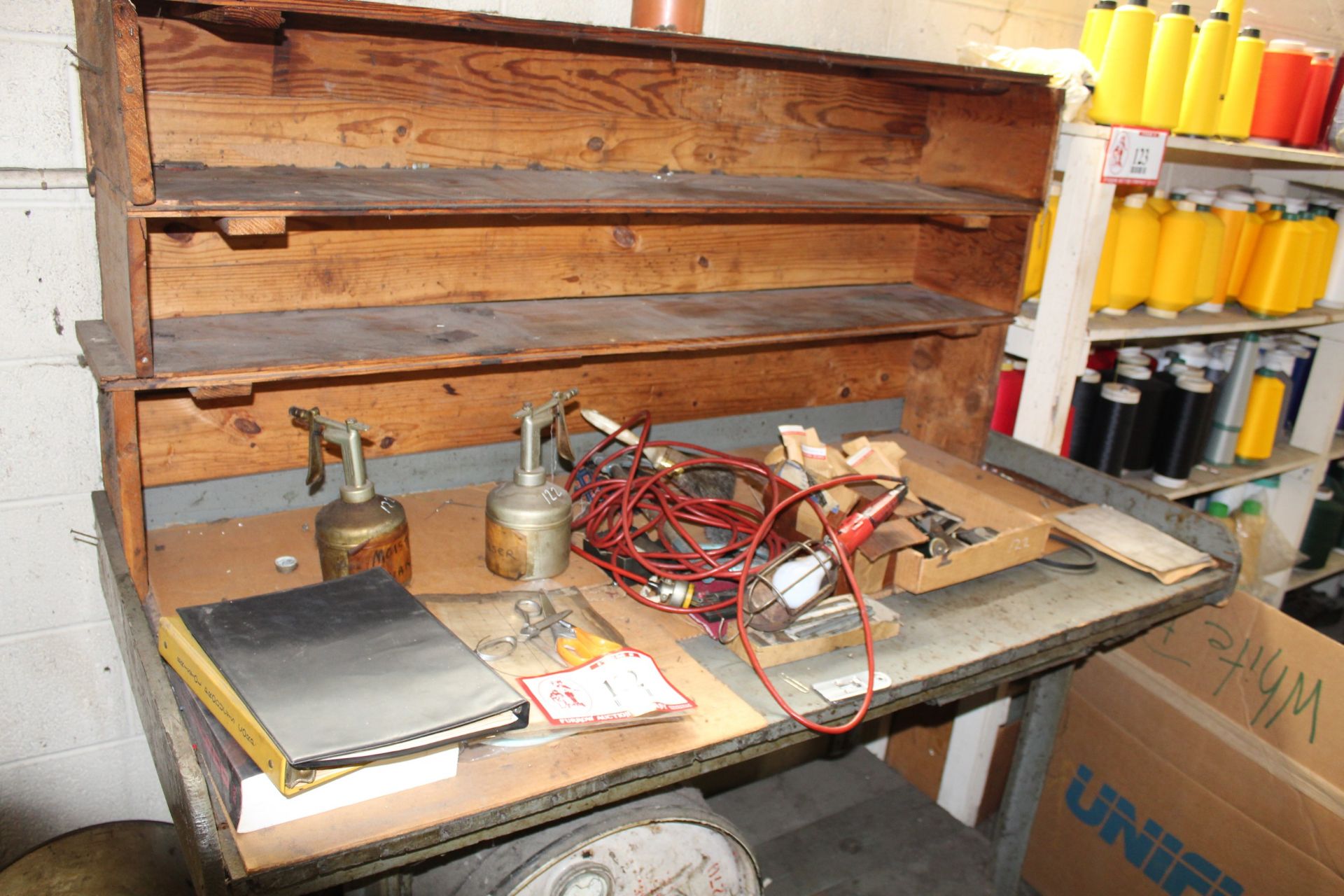 Table & Contents: Hacksaw Machine Parts, Oil Cans, Scissors, Etc