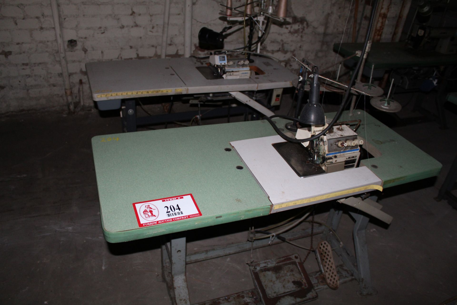 (2) Juki Model MO-2504 Serger Type Sewing Machine