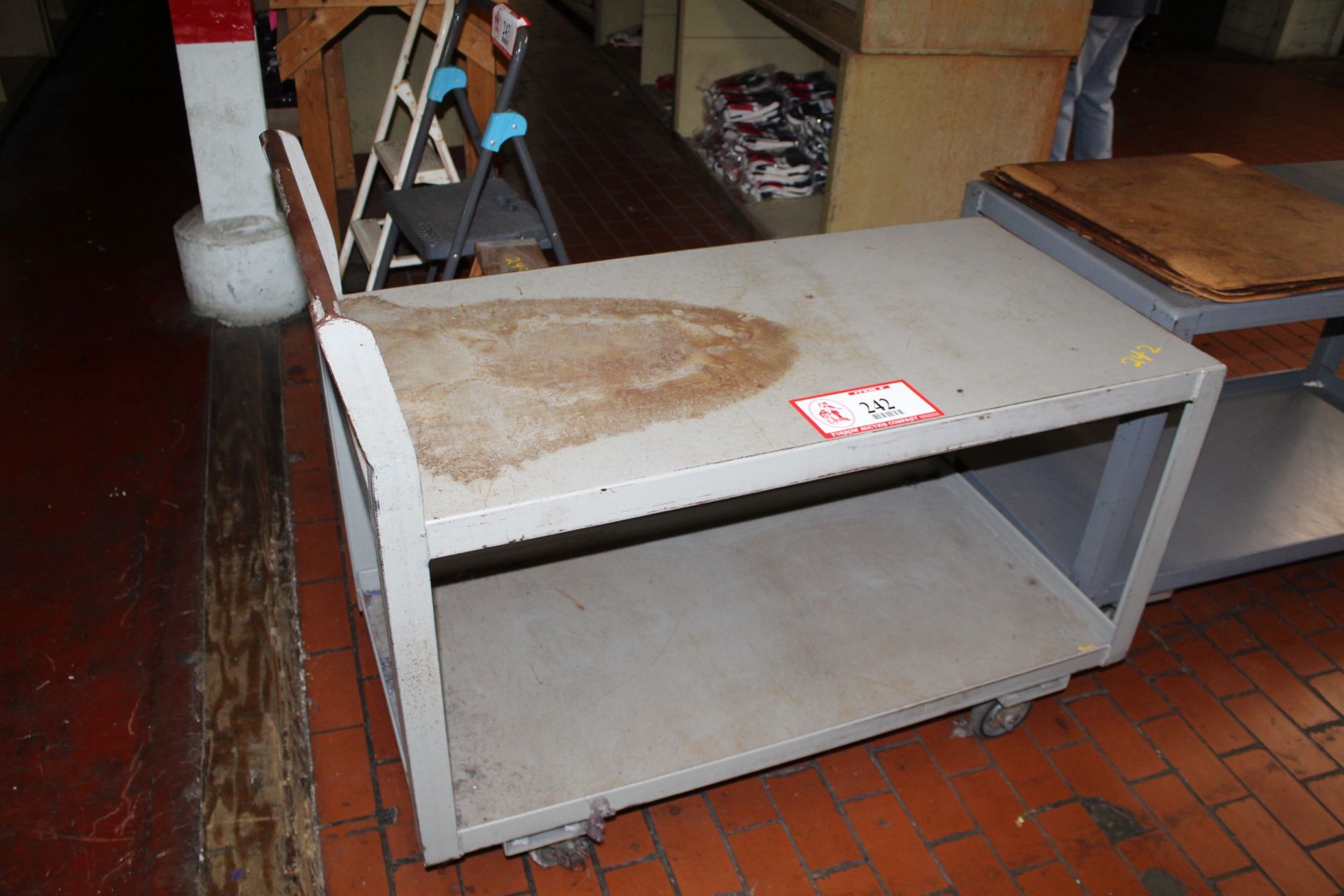 (2) Metal Shop Carts