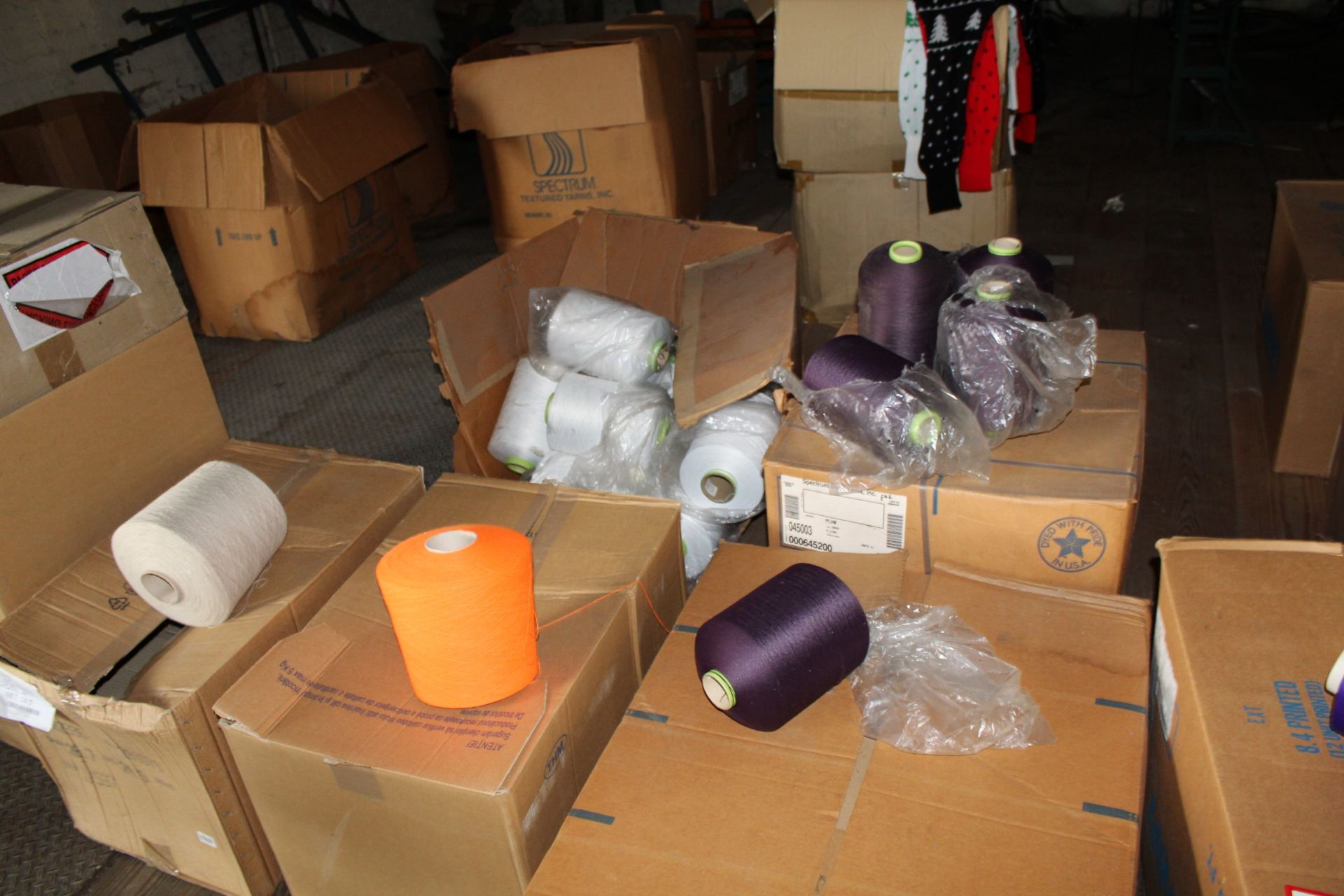 Large Quantity of Assorted Thread, Yard, Etc in Approx (45) Boxes and Assorted Material On Pallet - Image 2 of 5