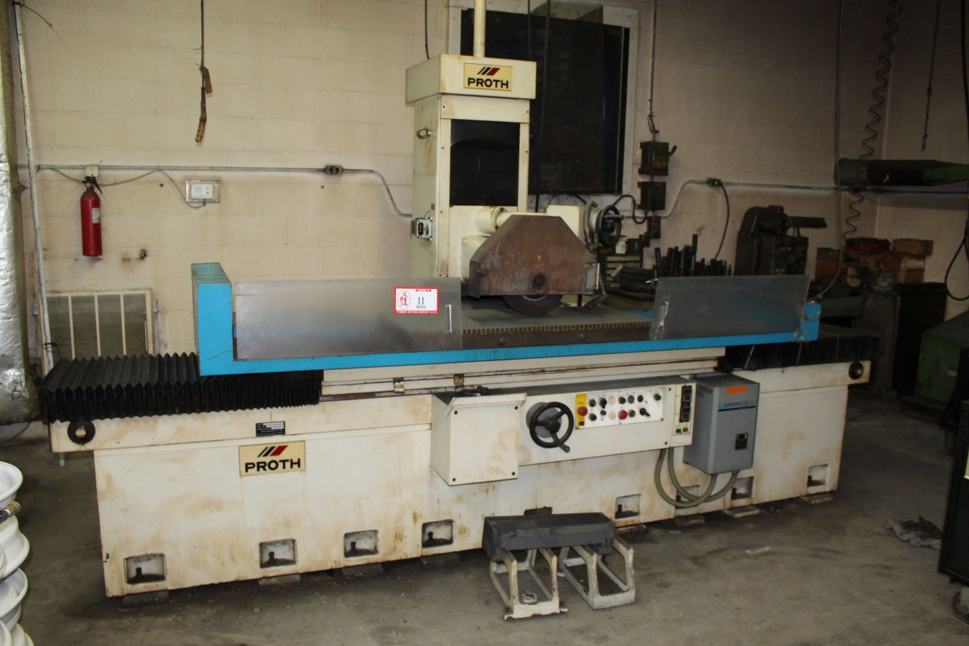 1989 Proth Surface Grinder Model 50120AHP w/ 48" x 18" Magnetic Plate s/n 901244