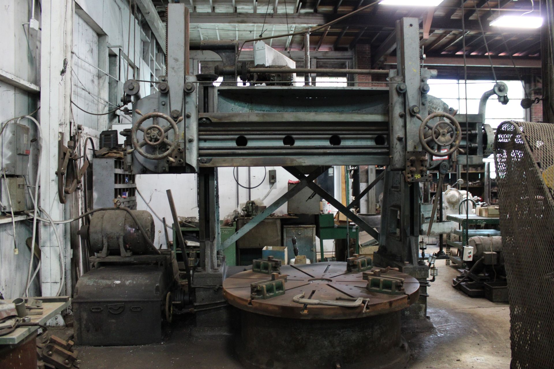 Pond Machine Tool Co. Boring Mill 72" Rotary Table