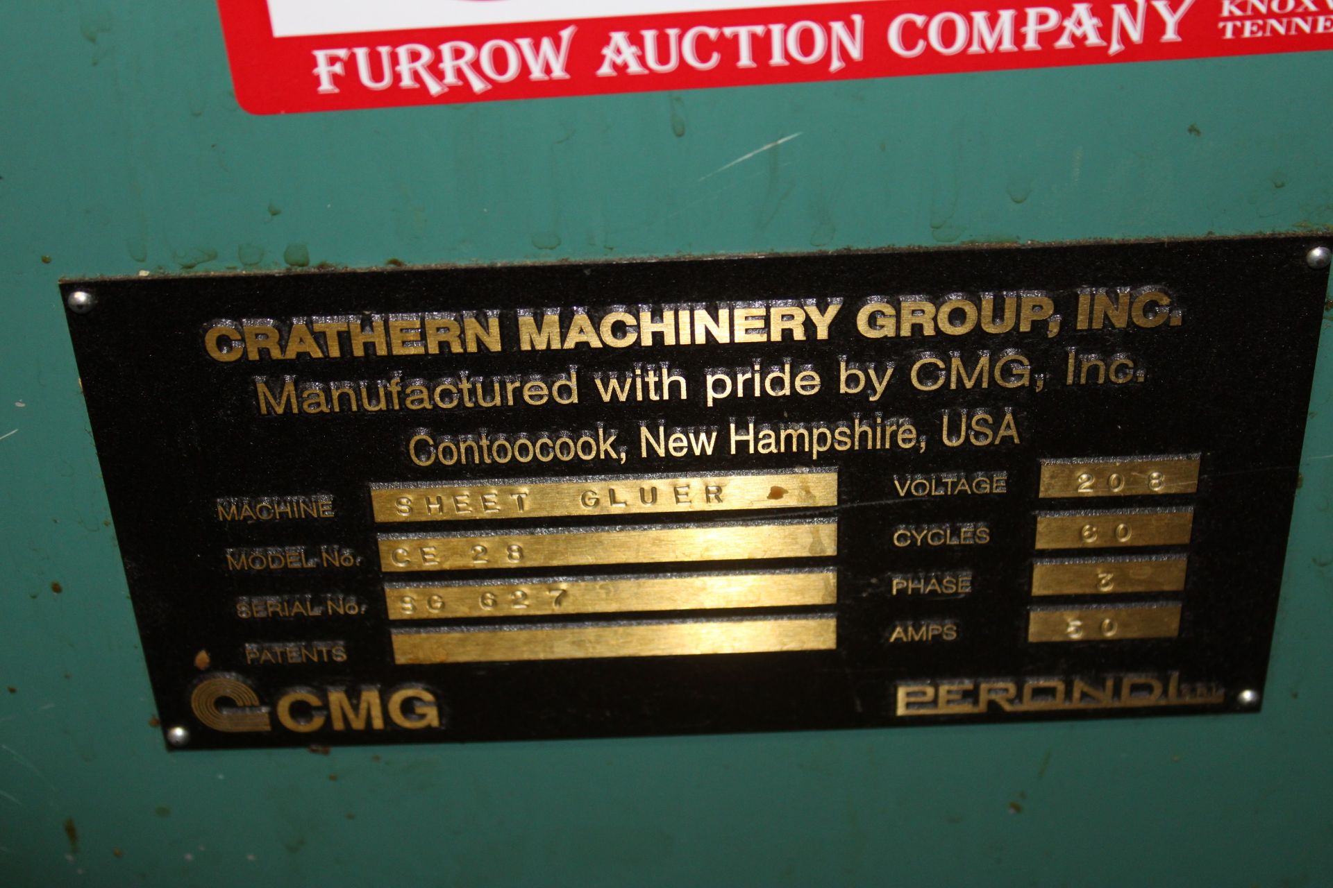 Crathern Machinery Group Flat Board Wrapper 4FW-2 w/ CMG Automatic Spotter Model FB-3A and a - Image 4 of 6