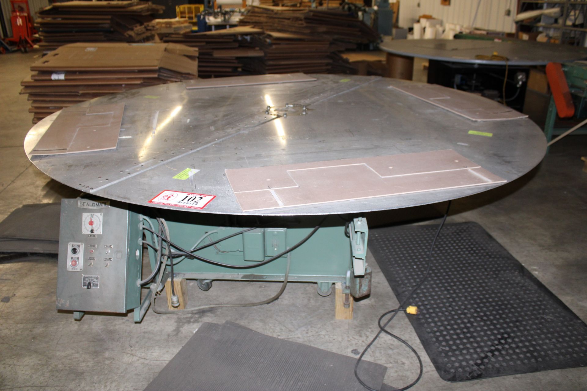 96" Round Rotary Table - Base of RF Machine