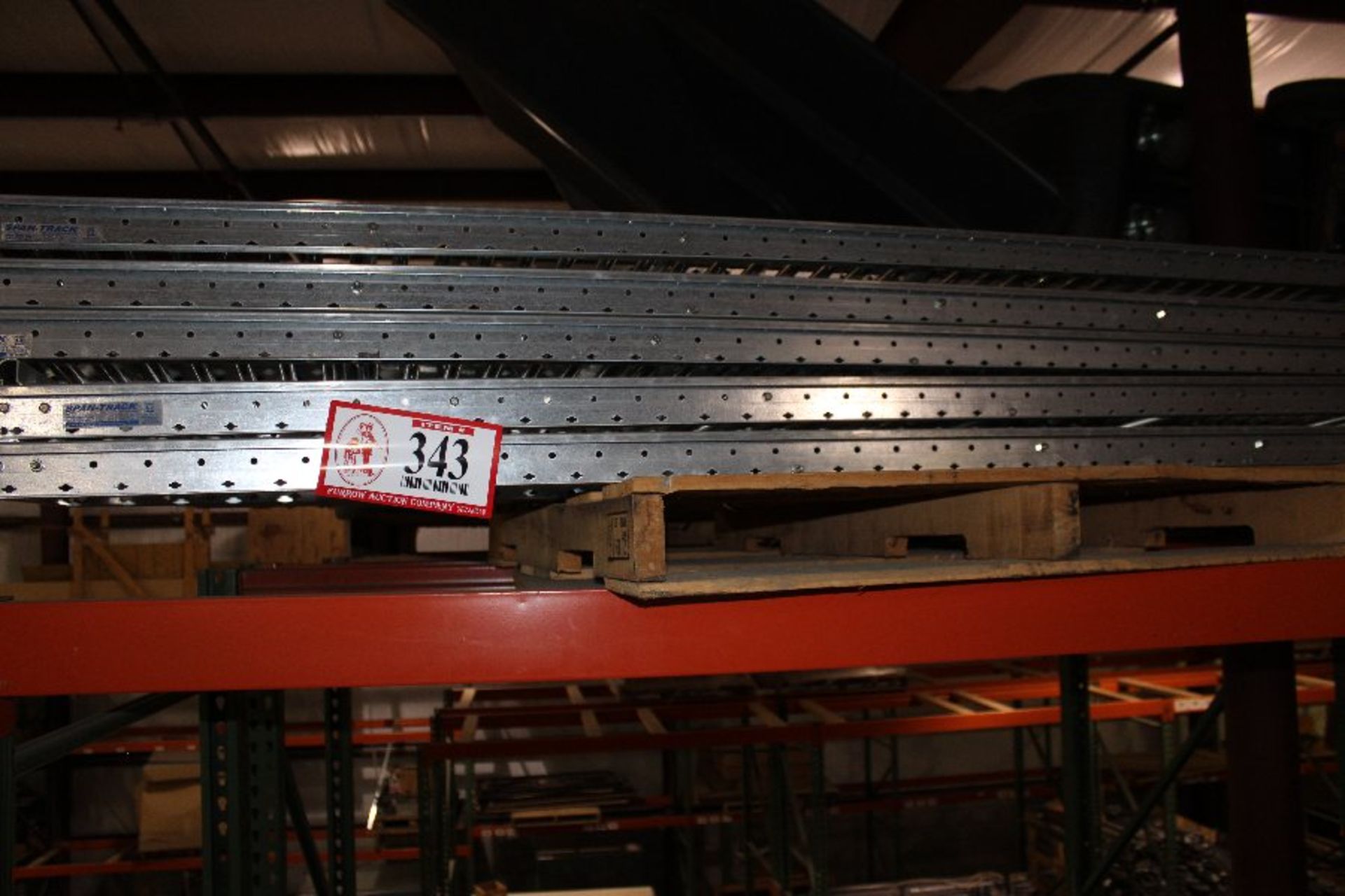 (15) Sections Span-Track 77" x 11" Flow Rack Roller Conveyor