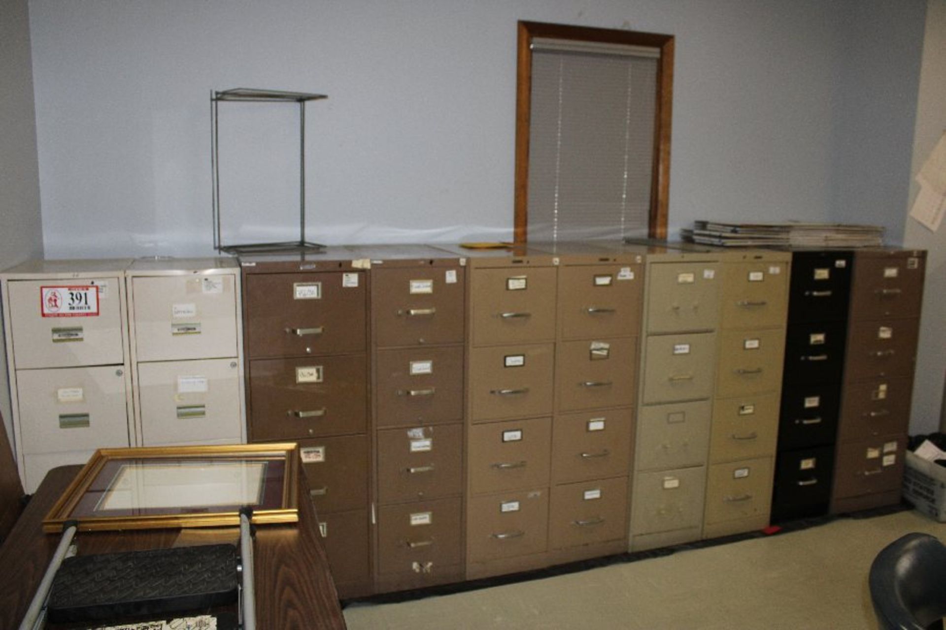 (10) 4 Drawer Metal File Cabinets