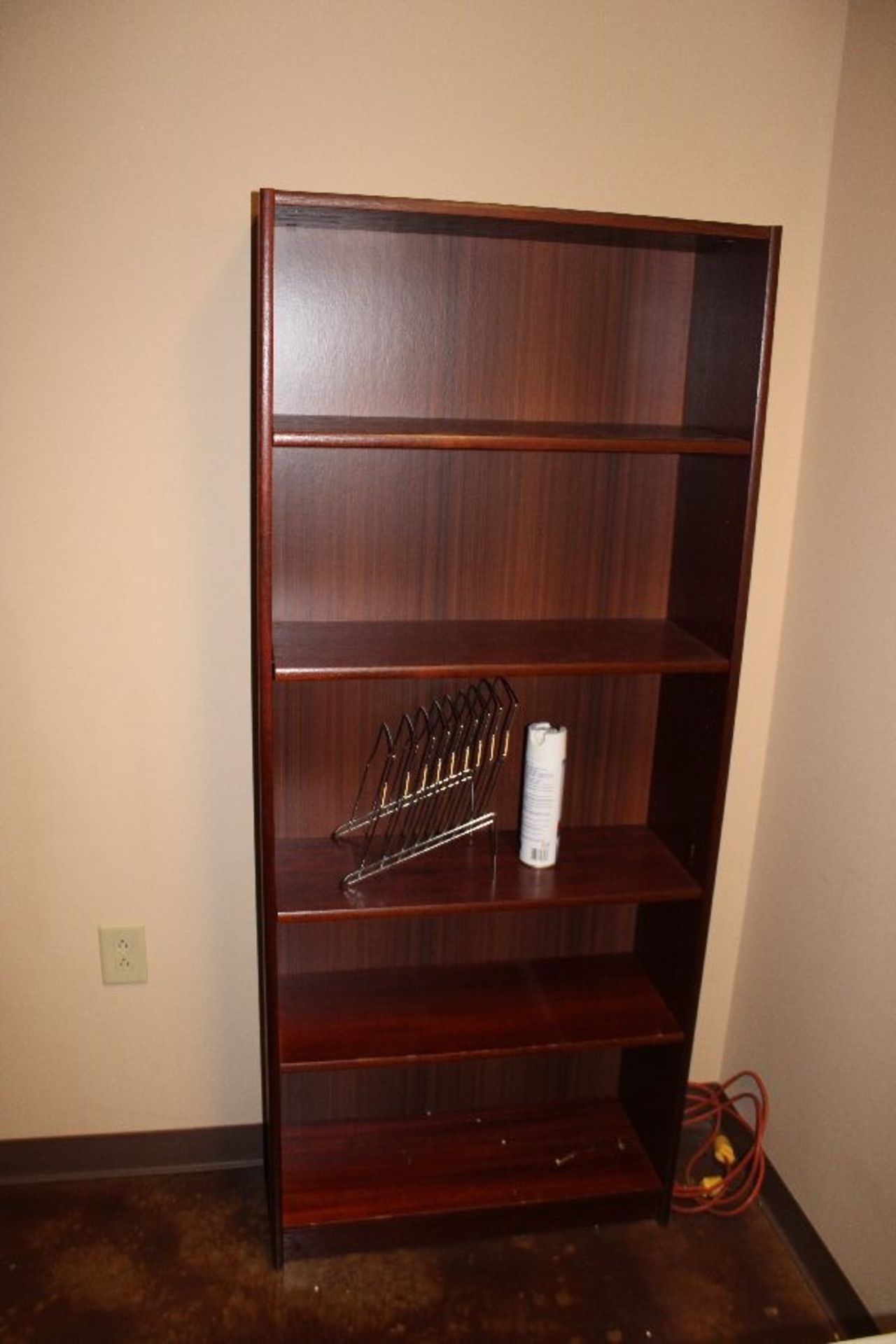 Remaining Contents of Office: Corner Type Metal & Pressed Wood Computer Work Station, Metal &