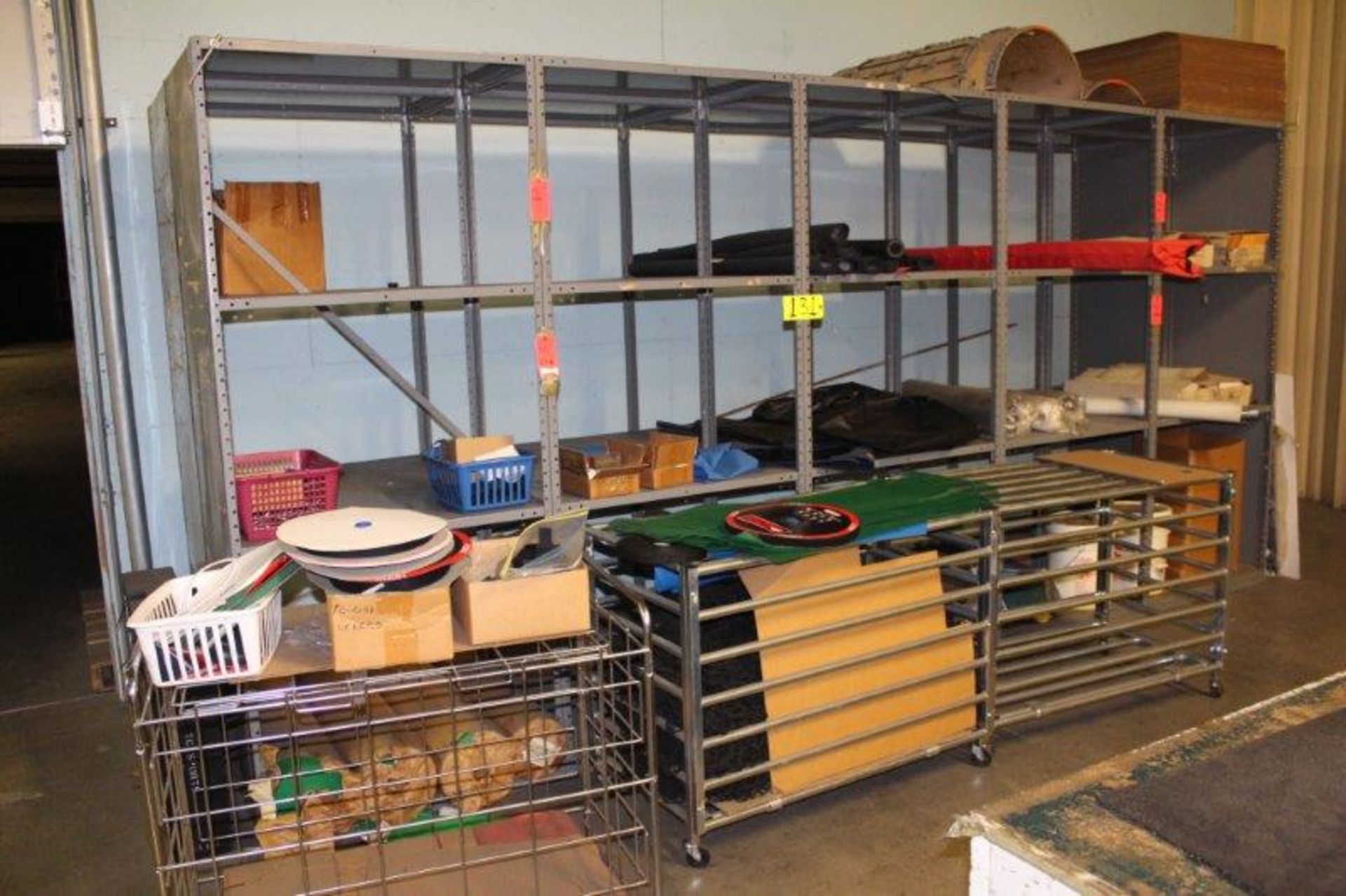 Lot of Bolted Metal Shelving & Carts