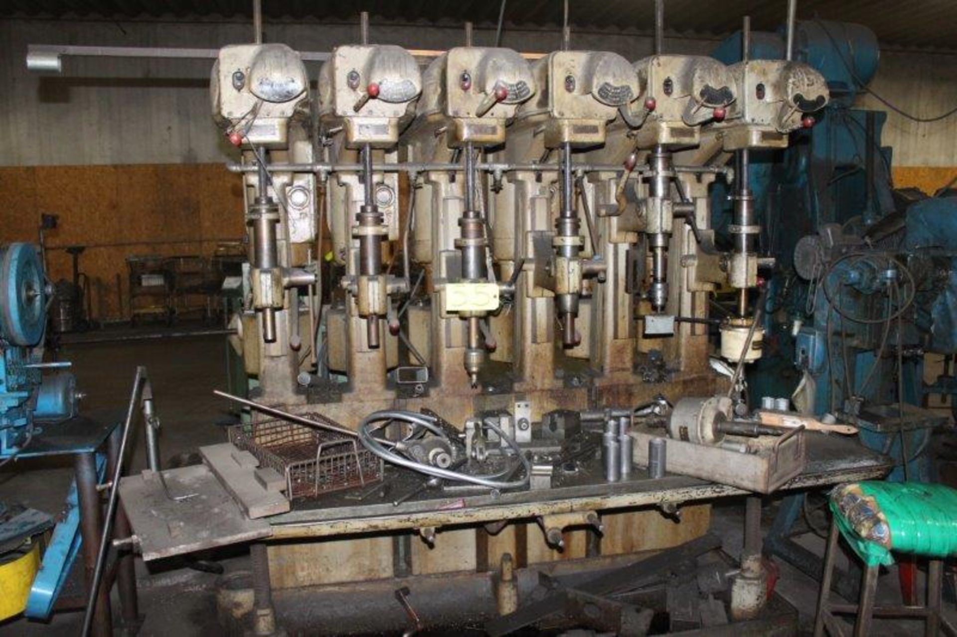 Fosdic 24" 6-Spindle Drill Press, S/N NA, w/ 3) Tapping Heads