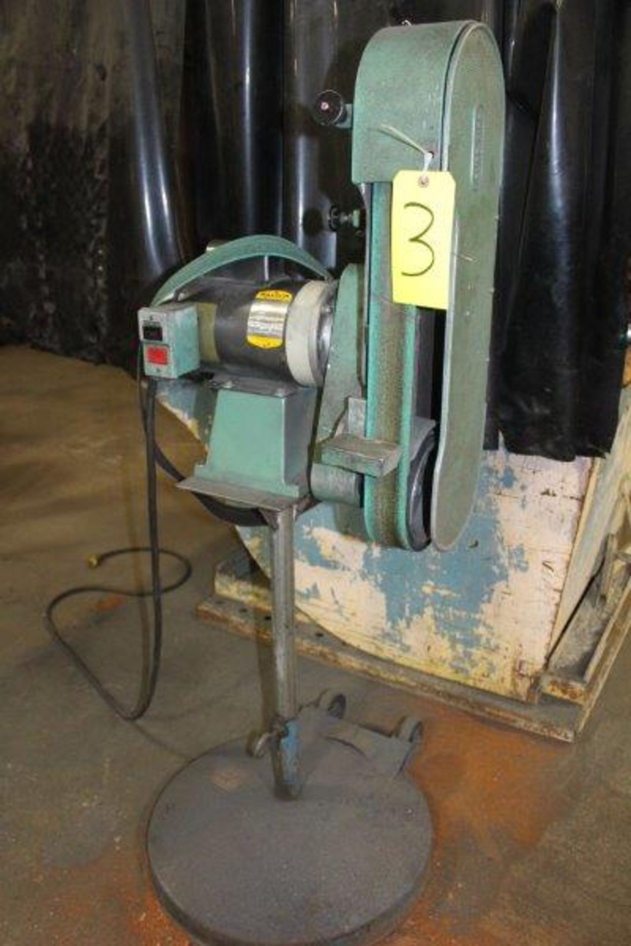 Burr King Model 960 3" 2 Hp Belt Sander, 1 Ph