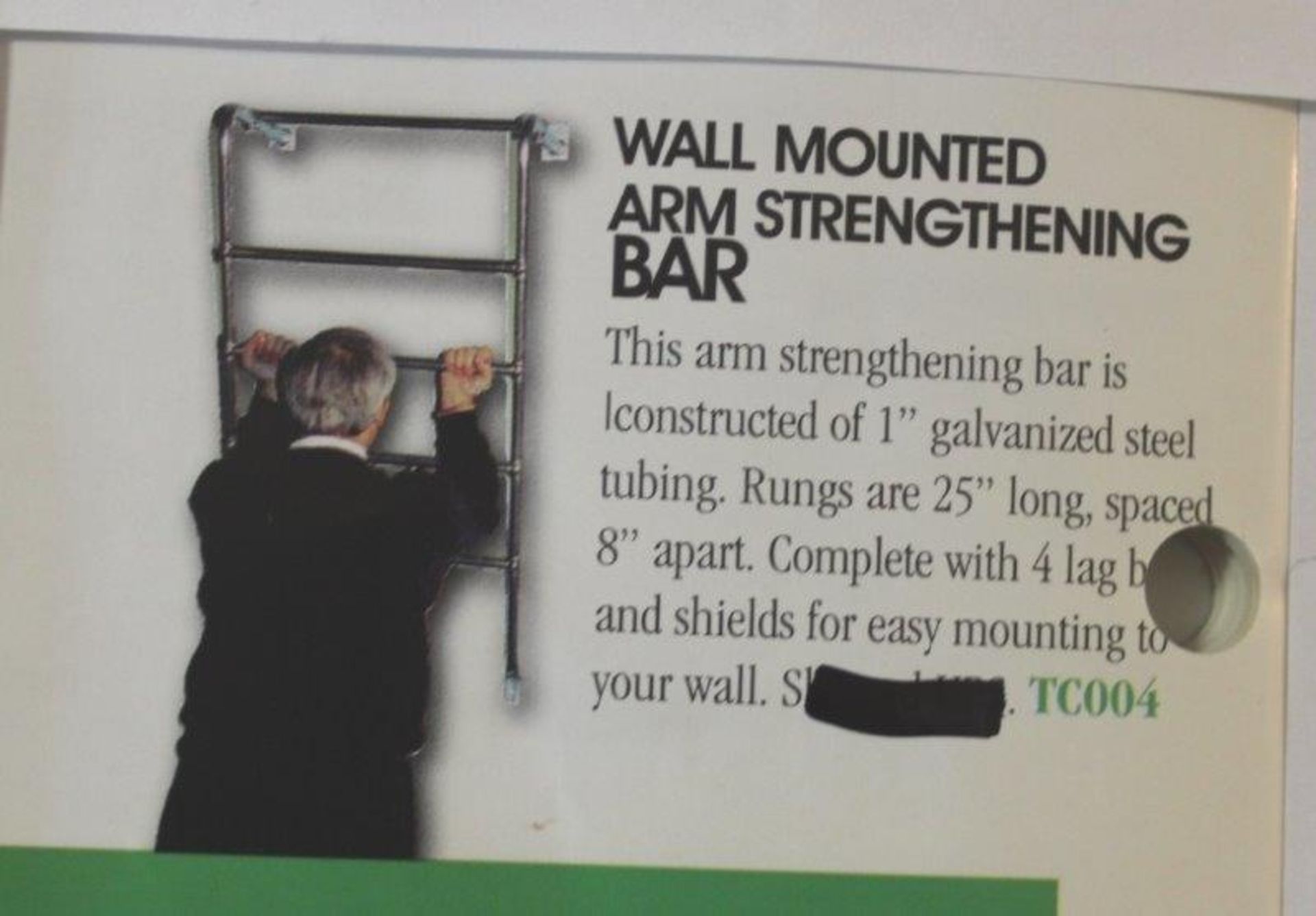 Lot of 6) MTC 004, Wall Mounted Arm Strengthening Bars - Image 2 of 2