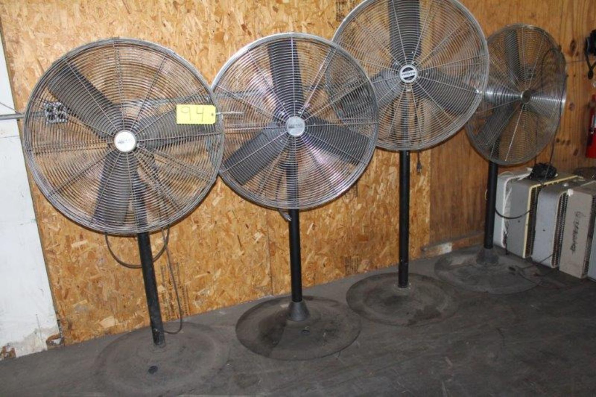 Lot of 4) Pedestal Fans