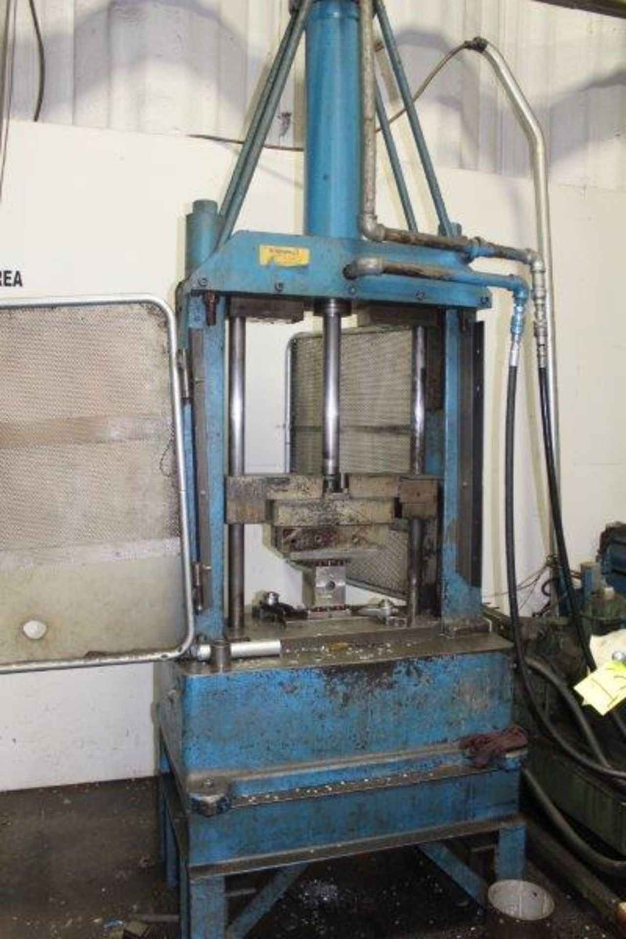 Lot of 1) Vertical Hydraulic Press, 1) Horizontal Hydraulic Press, & 1) Common 15 Hp Hydraulic Power - Image 2 of 4