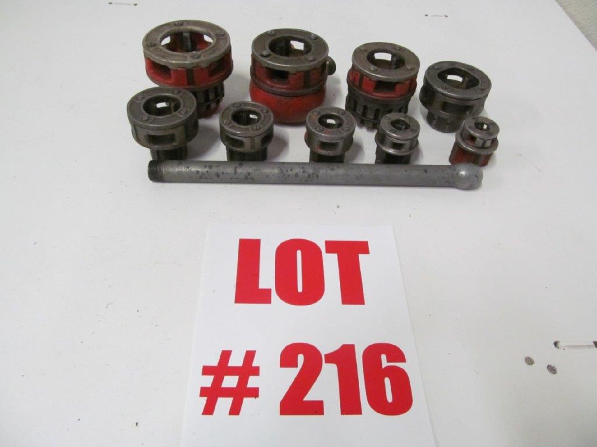 (1) LOT (9) RIGID PIPE THREADERS, 1/8'' - 2''