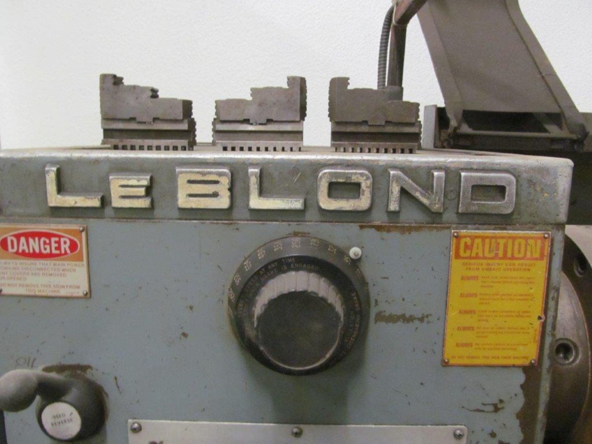 LEBLOND ENGINE LATHE (USA), 20'' SWING X 48'' CENTERS, 3'' SPINDLE BORE, ELECTRICS 550V/3PH/60C - Image 5 of 9