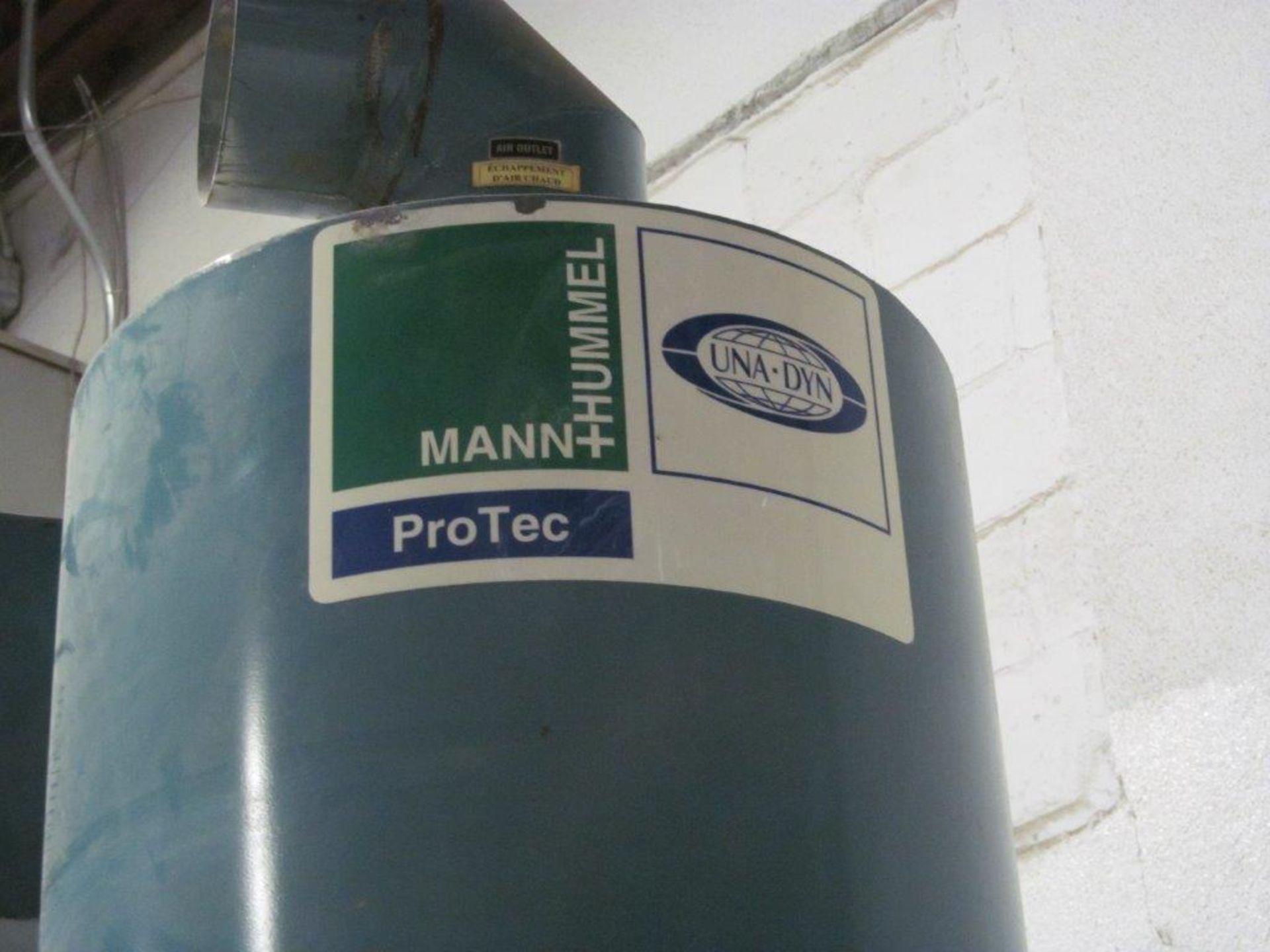 MANN HUMMEL PRO TEC UNA-DYN DUST COLLECTOR, SHELL ONLY - Image 2 of 2