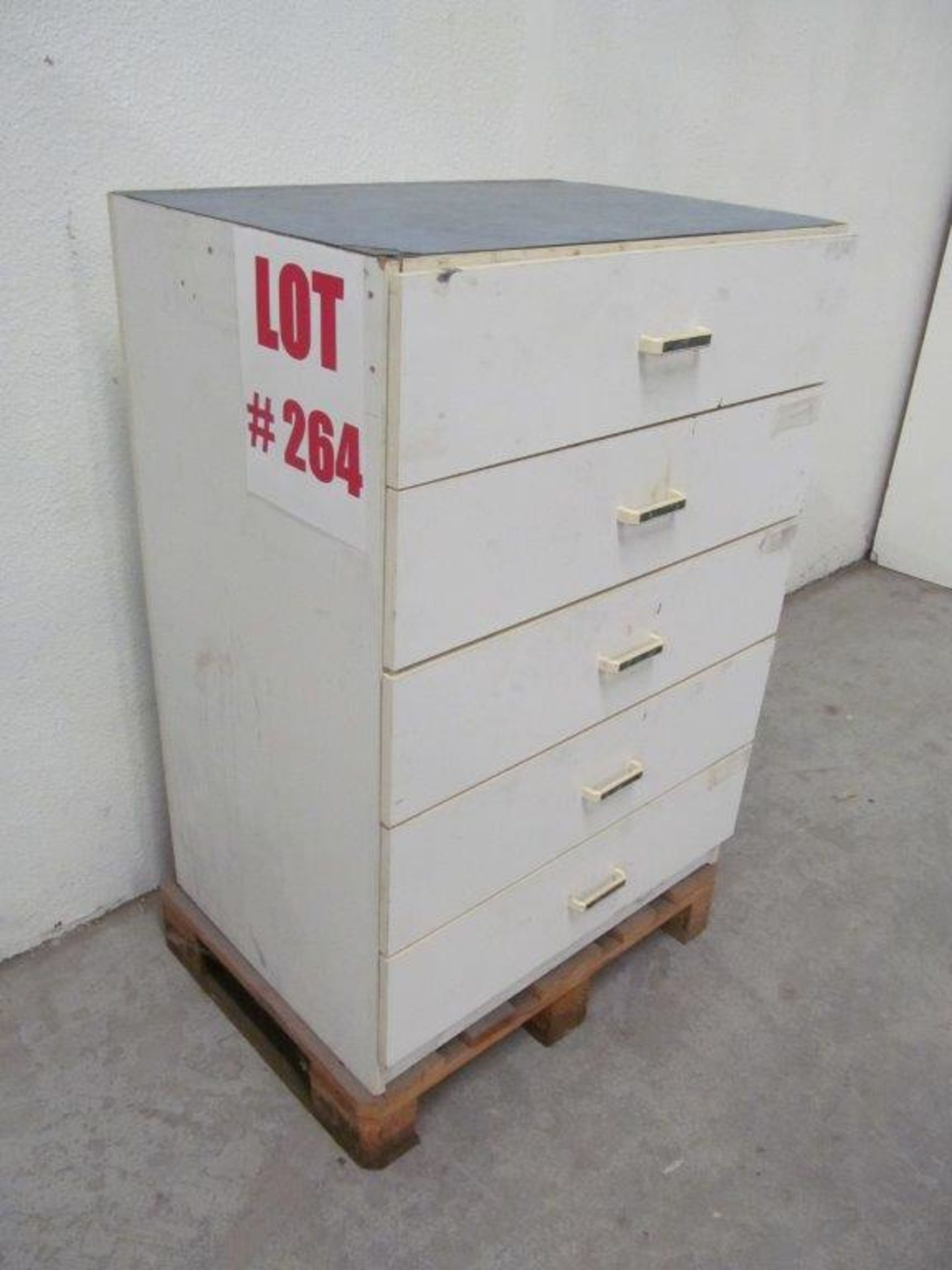 5 DRAWER TOLL CABINET, 30'' LONG X 22'' WIDE X 43'' HIGH