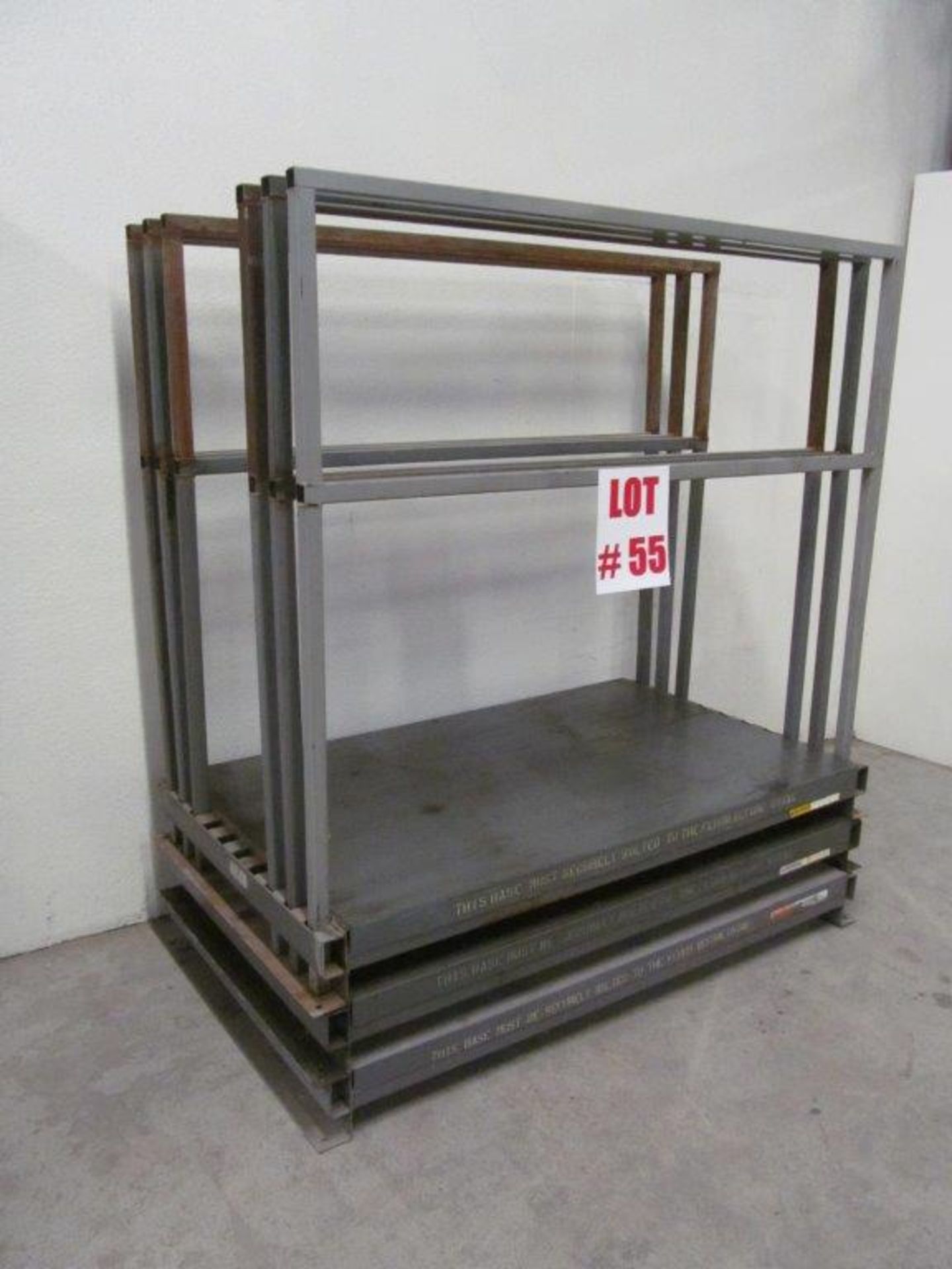 (1) LOT (3) STEEL FRAMES TO HOLD SHEET METAL SHEETS