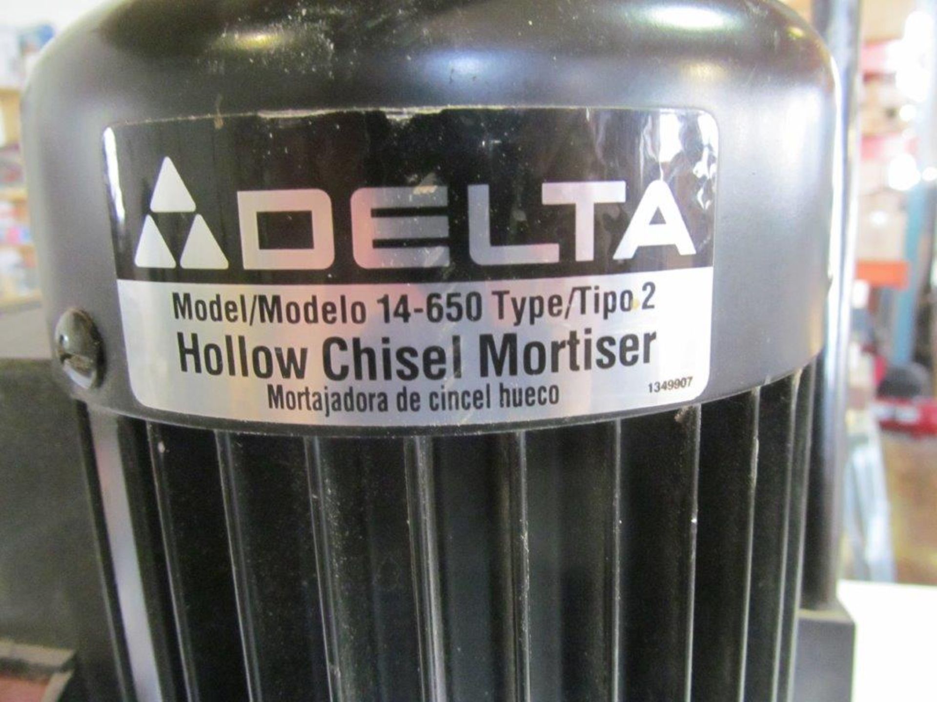 DELTA MODEL 14-650 TYPE 2 HOLLOW CHISEL MORTISER 1/2HP, 115V/1PH/60C - Image 3 of 4