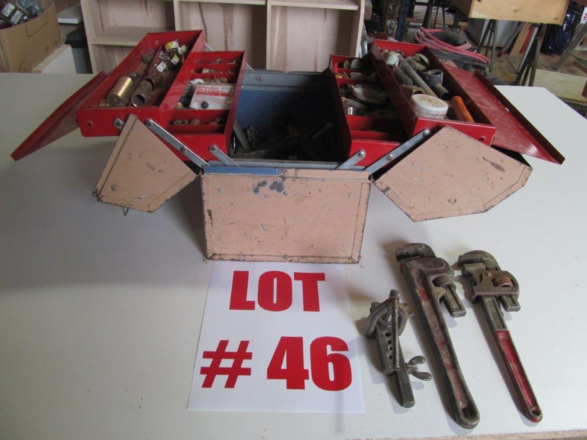 (1) LOT ASSORTED PLUMBING TOOLS & ACCESSORIES