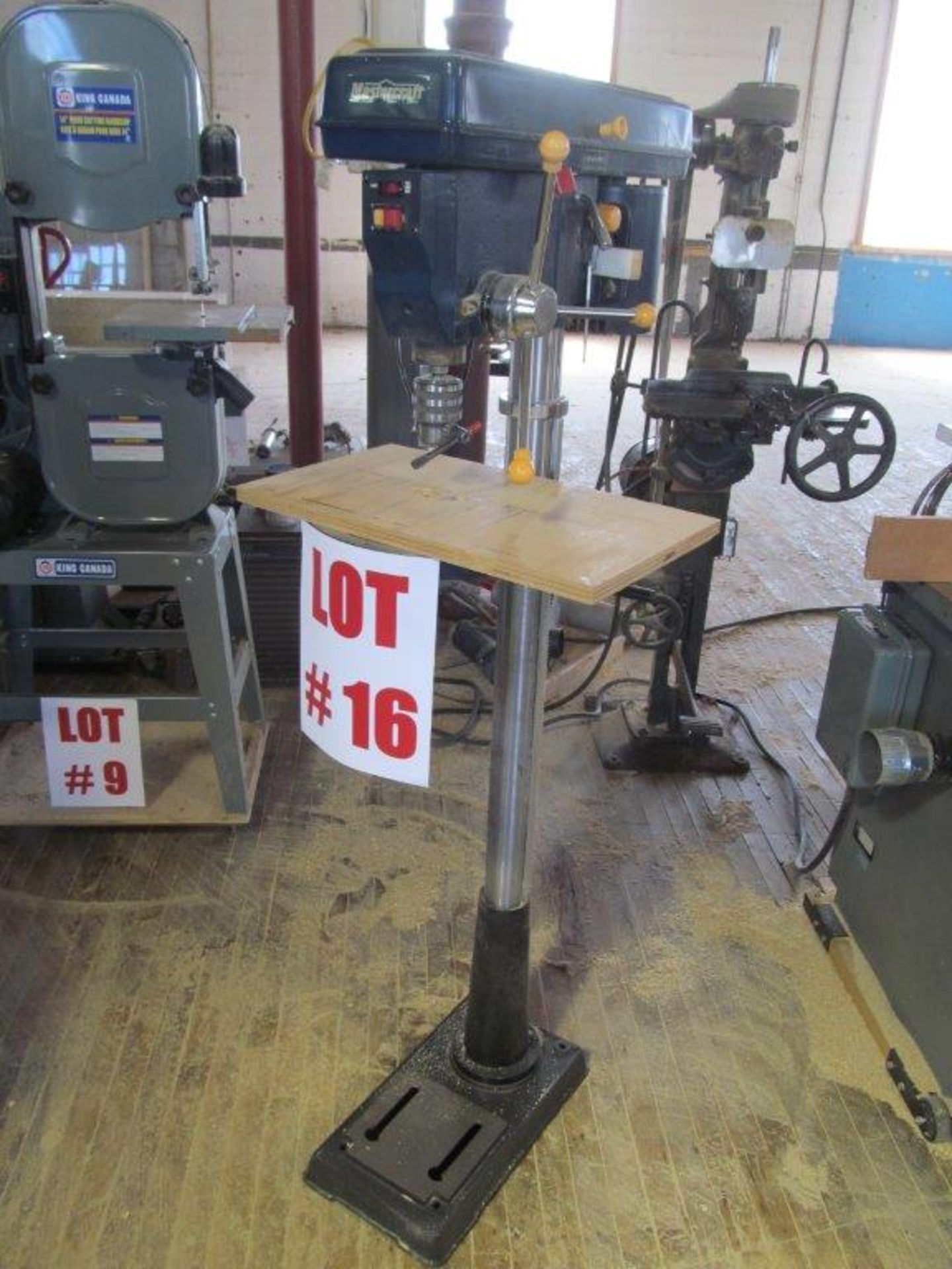 MASTERCRAFT PEDESTAL DRILL PRESS MODEL 55-5916-2, 15'' 1/2 CAPACITY, 115V1PH/60C