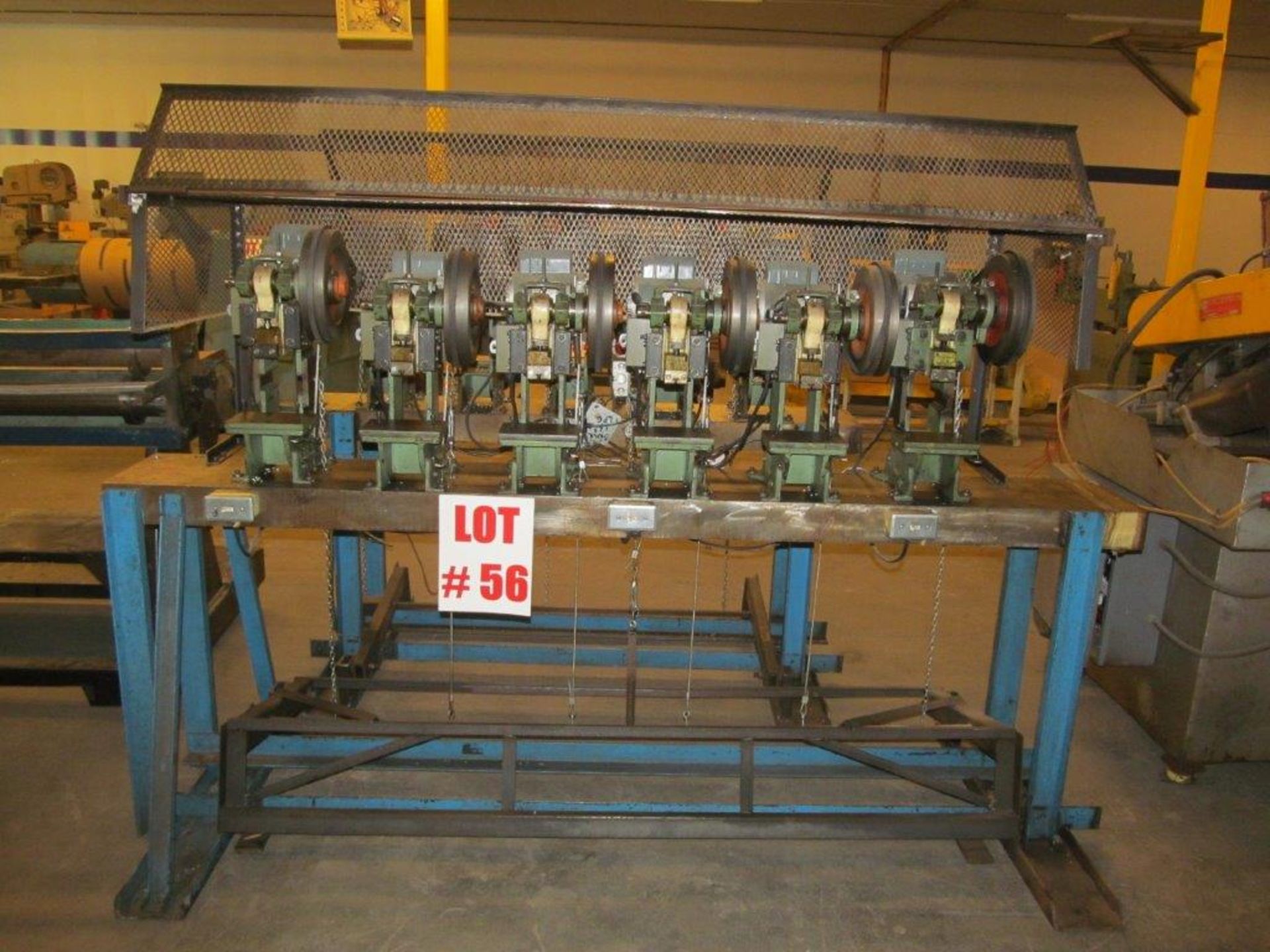 (6) ALCECO PUNCH PRESSES GANG STYLE 2 TON CAPACITY EACH, ELECTRICS 110V/1PH/60C