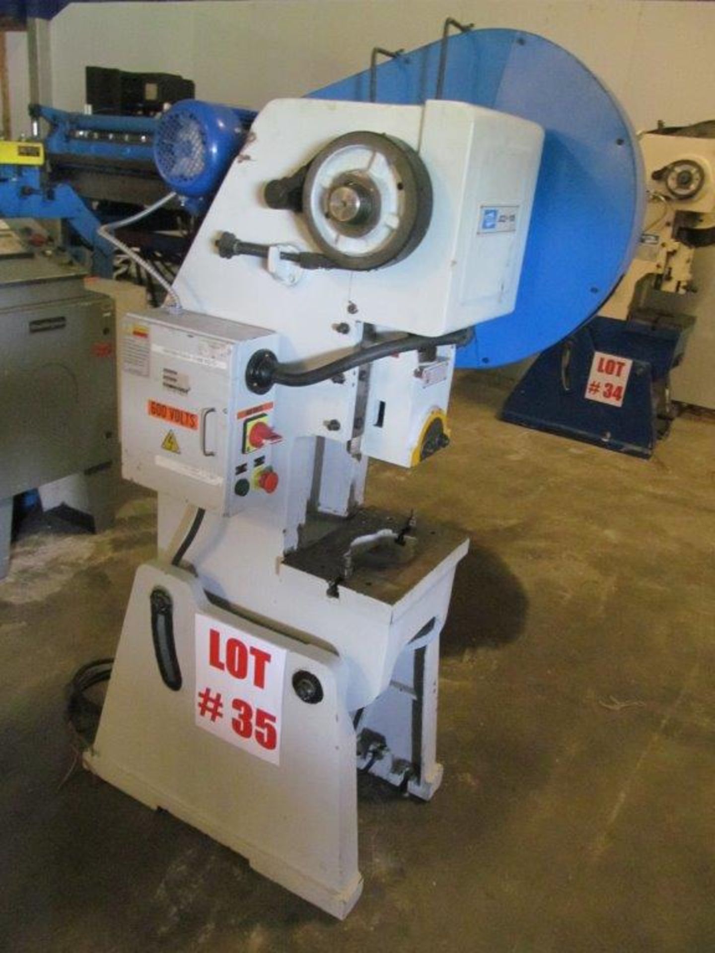 ELITE PUNCH PRESS. MODEL J23-10B, PRESSURE 160KN, ELECTRICS 575V/3PH/60C