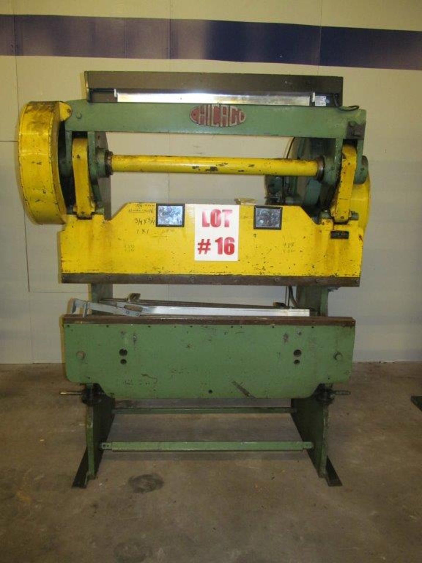 CHICAGO MECHANICAL PRESS BRAKE 5FT CAPACITY