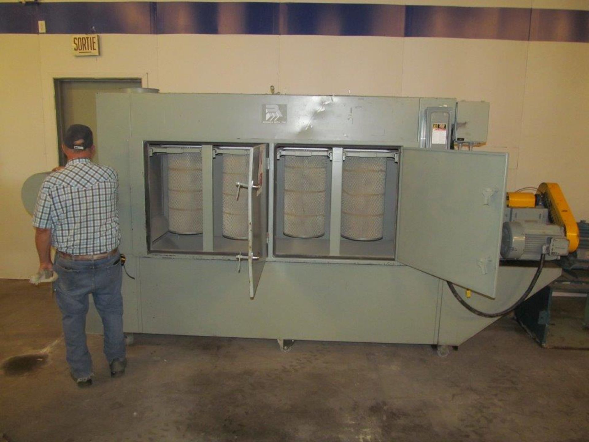 FAMIC DUST COLLECTOR (RODRIGUE METAL LTEE), MODEL JR4 10HP, C/W PIPING, ELECTRICS 208V/230V/460V/ - Image 2 of 5