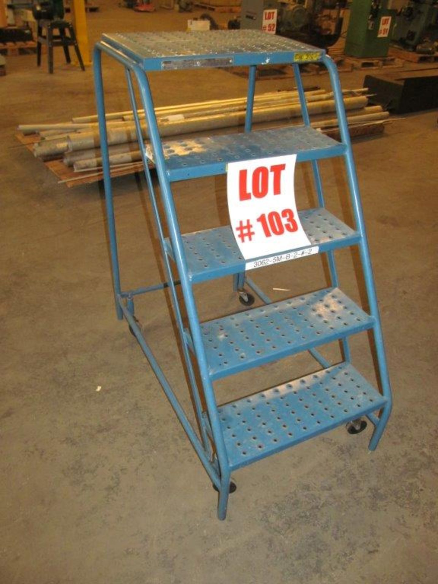 KELTON MOBILE LADDER STAND, 5 STEP, 46'' HIGH, MODEL 2405