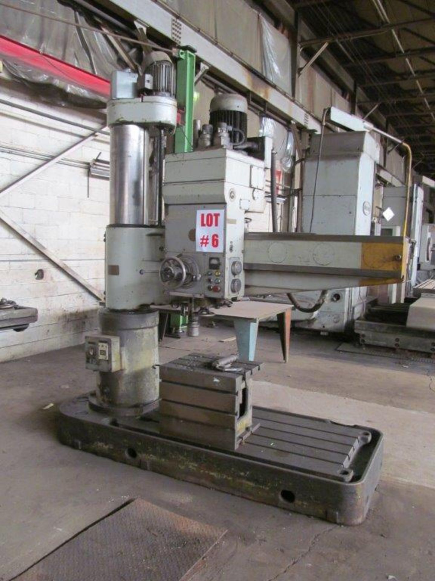 STANKO 5’ RADIAL ARM DRILL, MODEL ZM55, MAX 2000 RPM, POWER TRAVELS, BOX TABLE, 12’’ COLUMN, SN