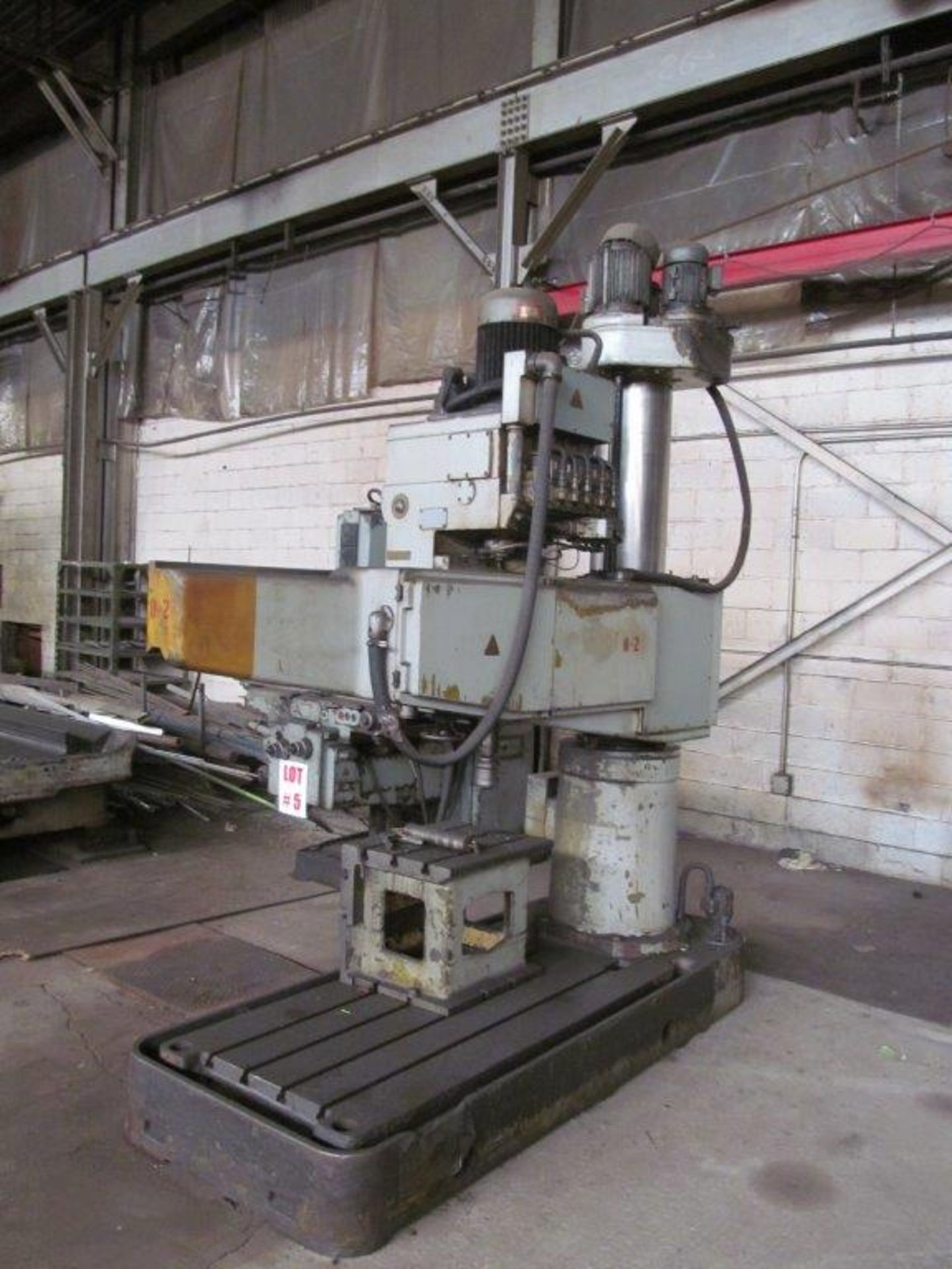 STANKO 5’ RADIAL ARM DRILL, MODEL ZM55, MAX 2000 RPM, POWER TRAVELS, BOX TABLE, 12’’ COLUMN, SN - Image 2 of 3