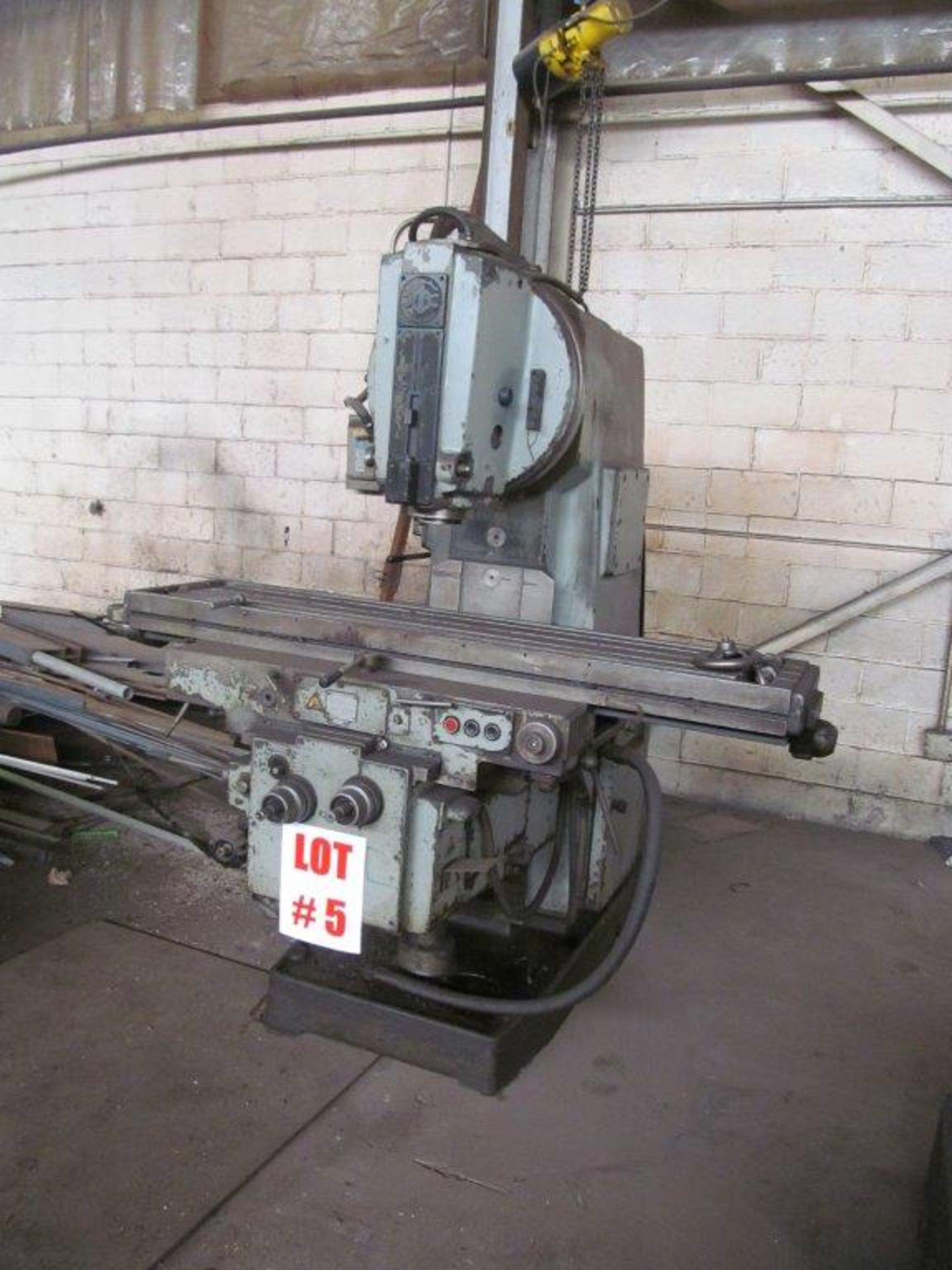 STANKO VERTICAL MILL MODEL 6R13, 16” x 67” T-SLOT TABLE, 1600 RPM, SN 9 - Image 2 of 4