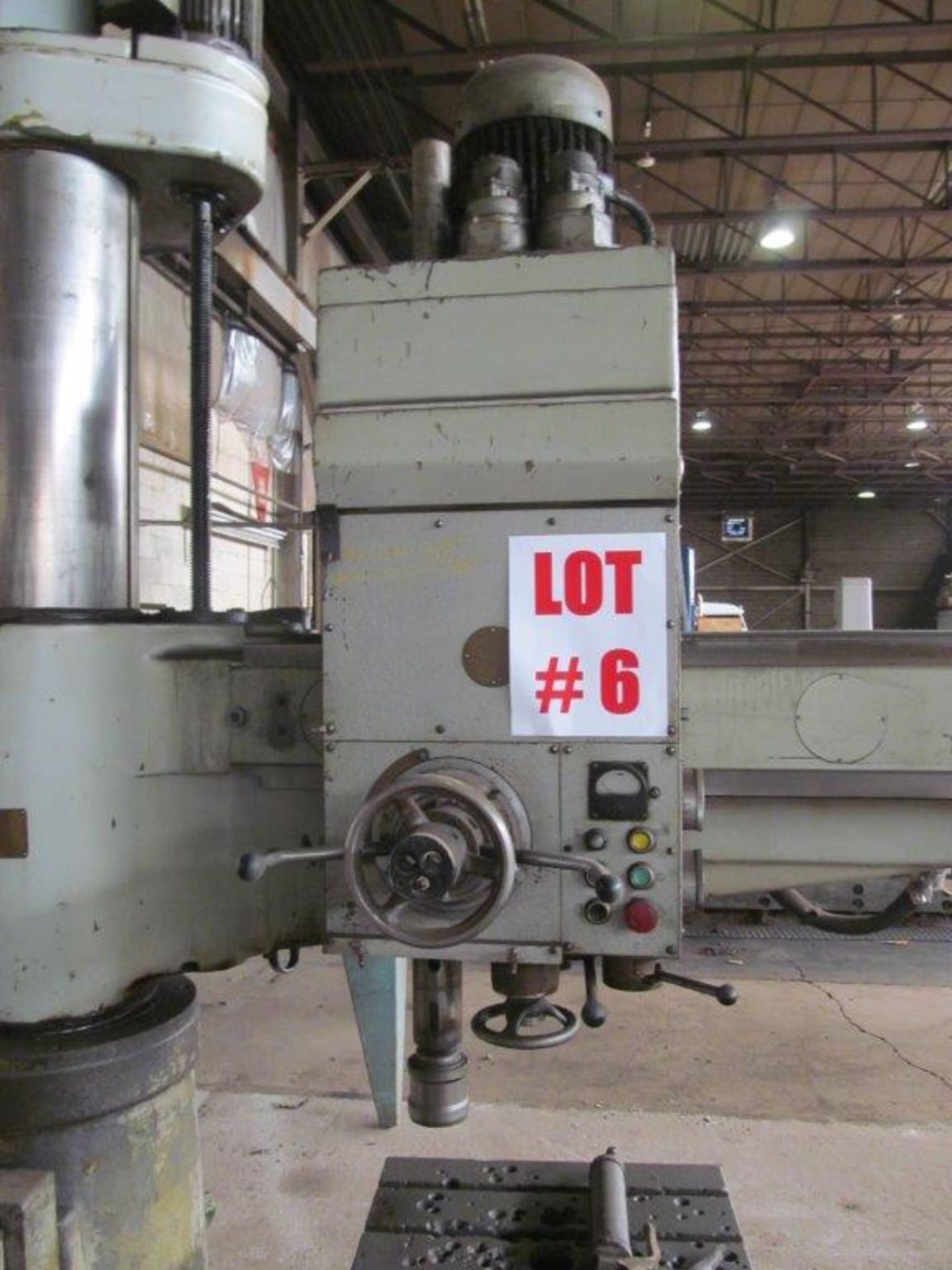STANKO 5’ RADIAL ARM DRILL, MODEL ZM55, MAX 2000 RPM, POWER TRAVELS, BOX TABLE, 12’’ COLUMN, SN - Image 3 of 3