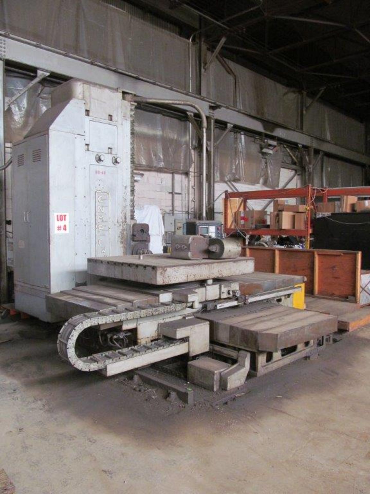 BERTHIEZ 5’’ HORIZONTAL TABLE TYPE BORING MILL, MODEL TR135/90-V CNC, FAGOR CNC CONTROL, 58’’ X - Image 2 of 4