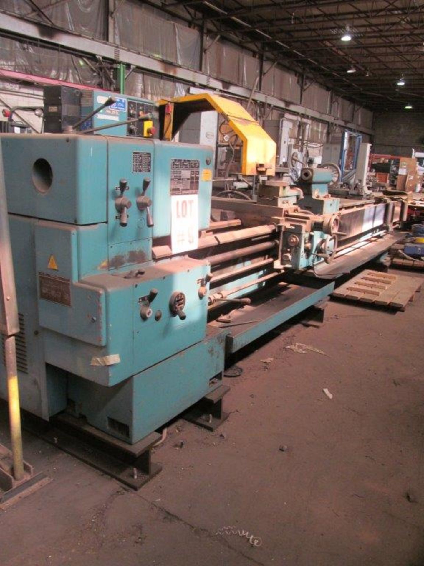 TOS SN71C ENGINE LATHE, 28’’ SWING, 160’’ CENTERS, 3’’ SPINDLE BORE, 1000 RPM