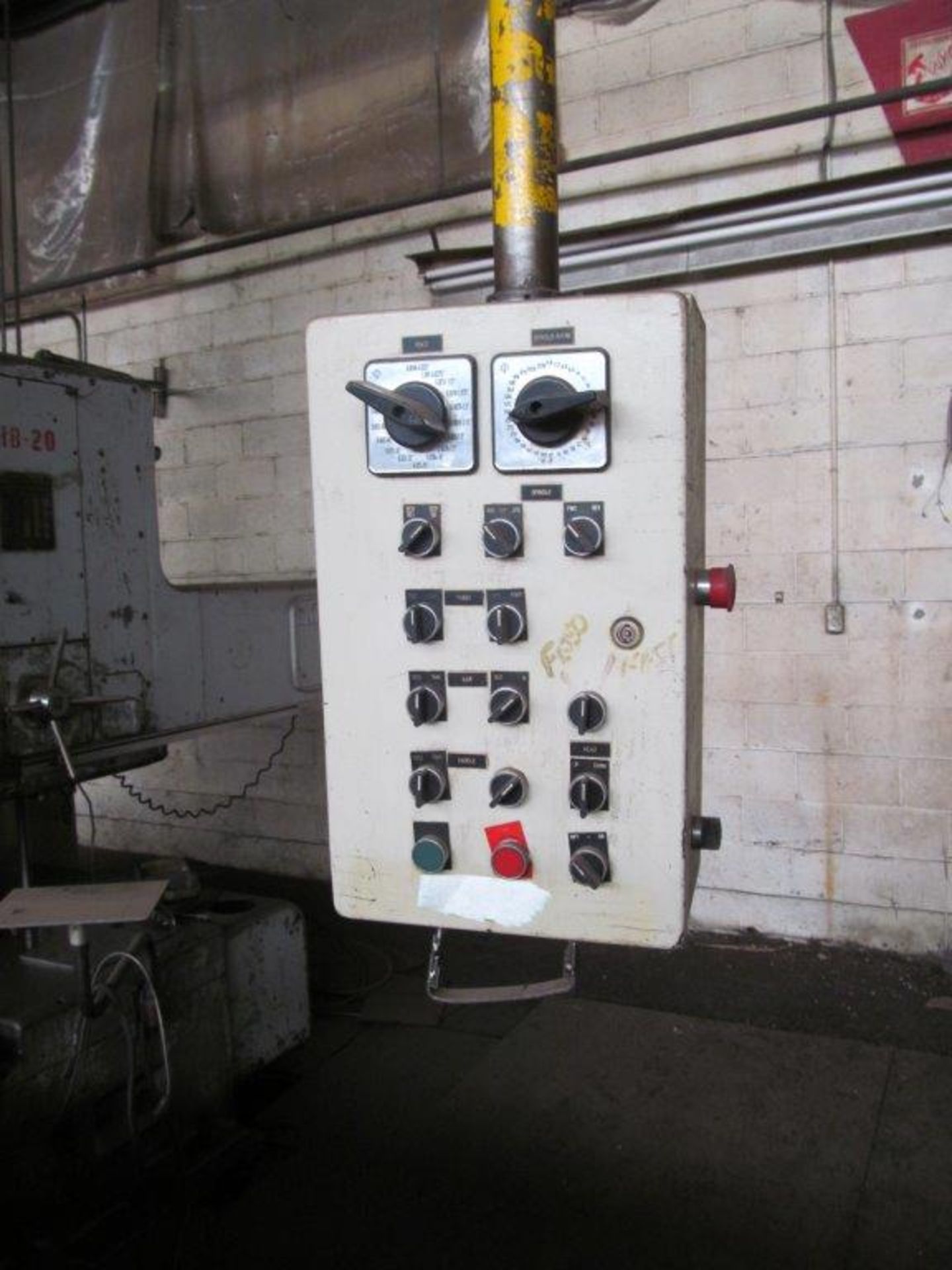 BULLARD 5’’ HORIZONTAL TABLE TYPE BORING MILL, MODEL 75, 54’’ X 128’’ T-SLOT TABLE, FAGOR 3-AXIS - Image 5 of 6