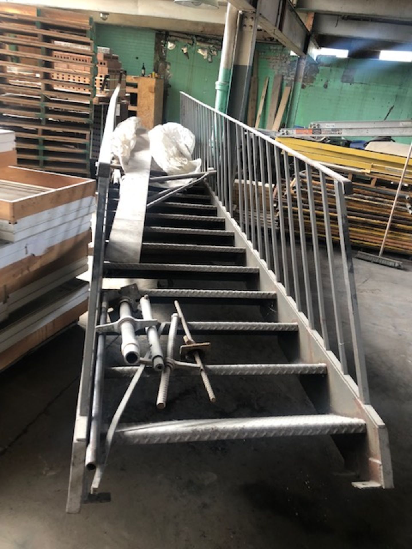 24 Ft Long x 32'' Wide Steel Stair Case - Location: Toronto, Ontario