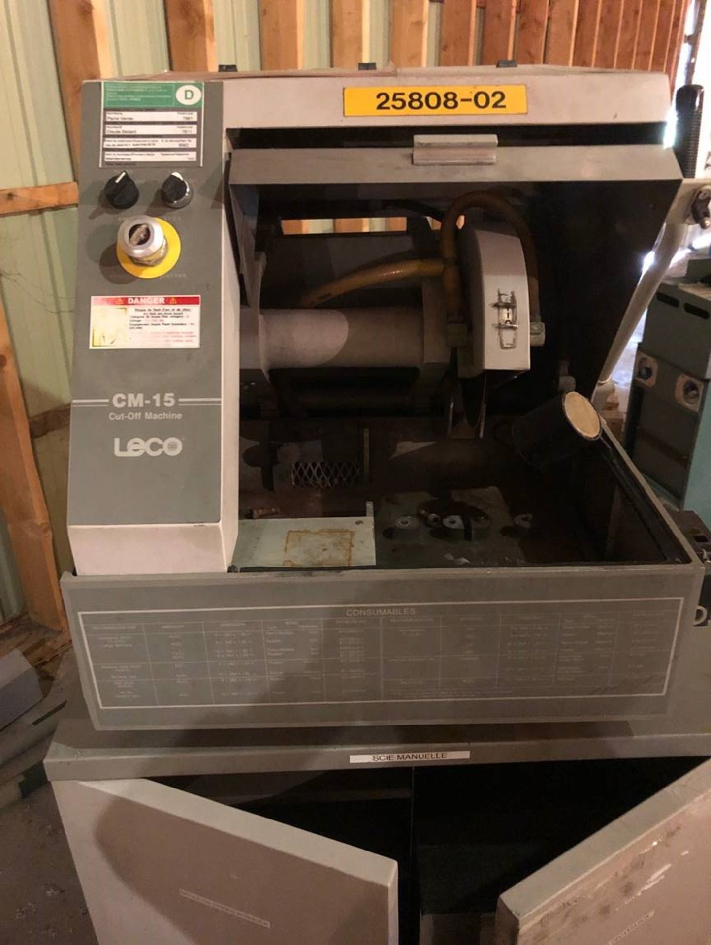 LECO CUT-OFF MACHINE, MODEL CM-15