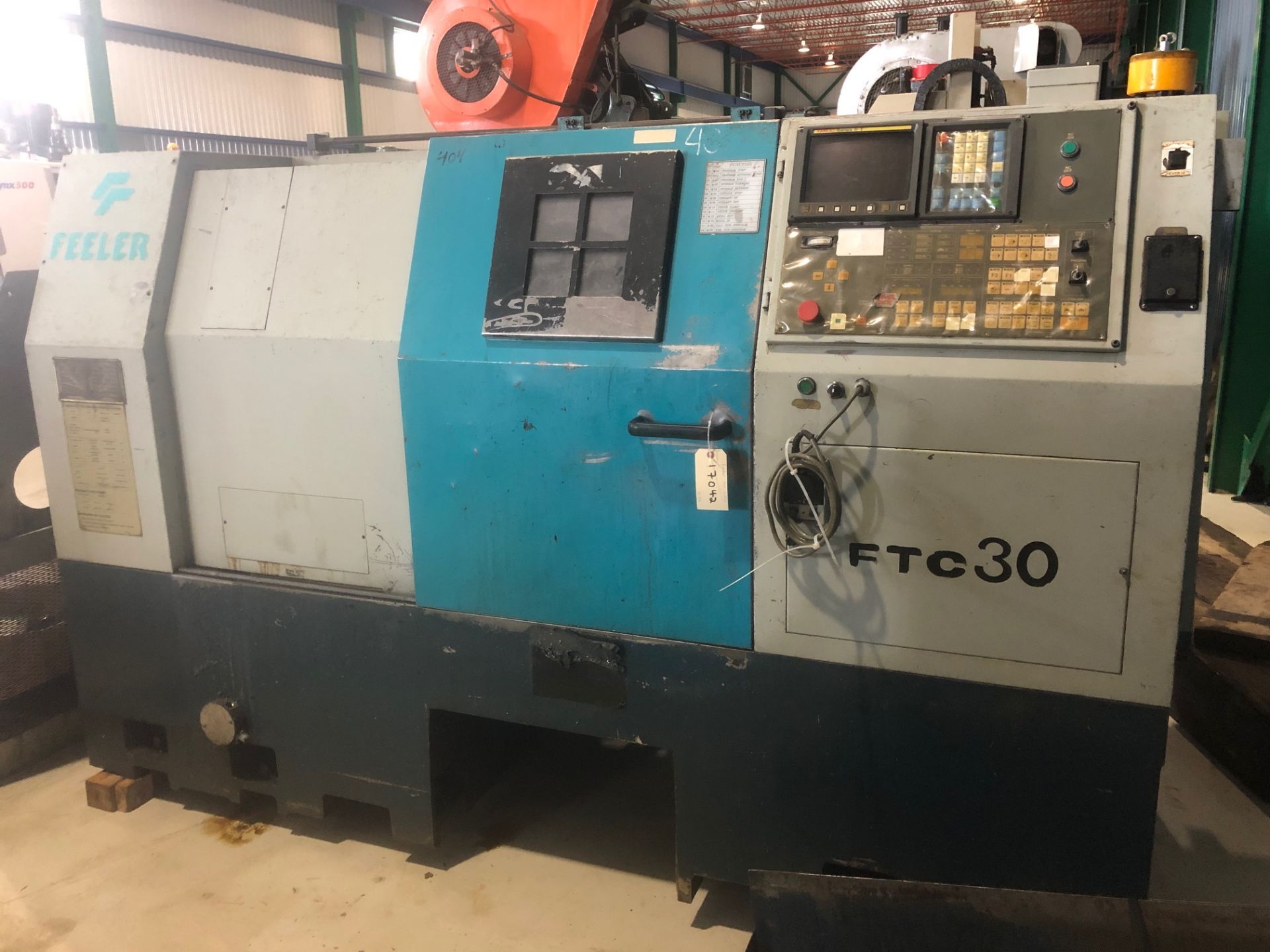 FEELER CNC LATHE, MODEL FTC30, S/N TE06, 22 X 24'' - Image 6 of 6