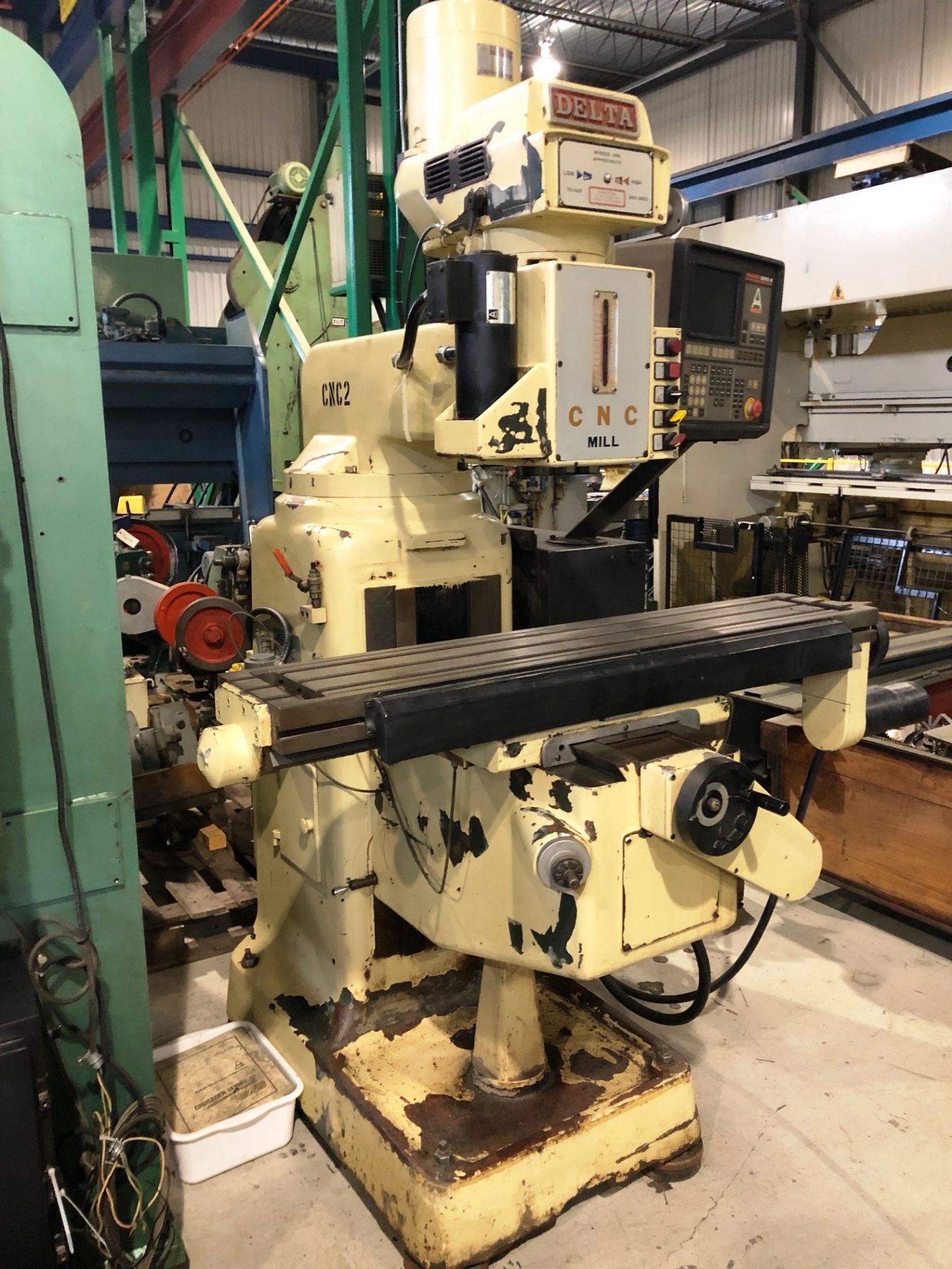 DELTA MILLING (CNC), S/N 2343-1197, 10'' X 52'' TABLE - LOCATION MONTREAL, QUEBEC (CANADA)