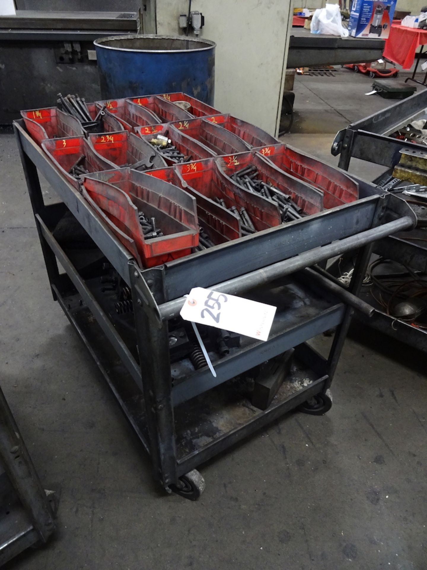 Steel Shop Cart (No Contents)