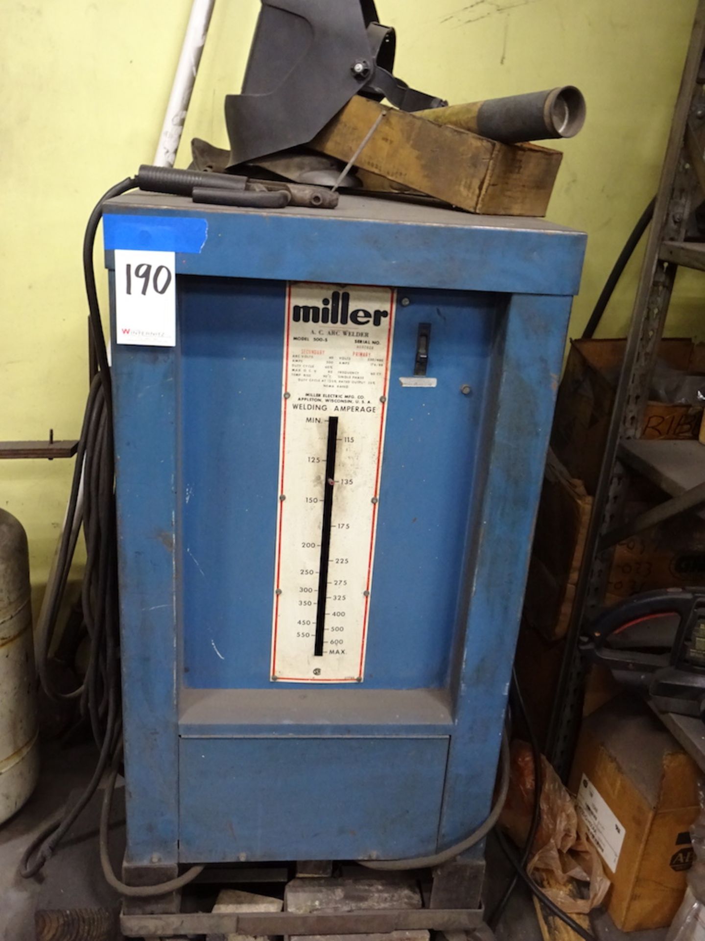 Miller Model 500-S AC Arc Welder, S/N W537628