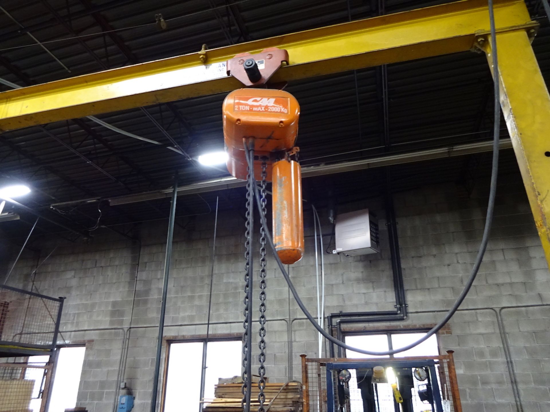 Industrial Crane 2 Ton Portable Adjustable Gantry, with CM Lodestar 2 Ton Electric Hoist, Approx. - Image 2 of 3