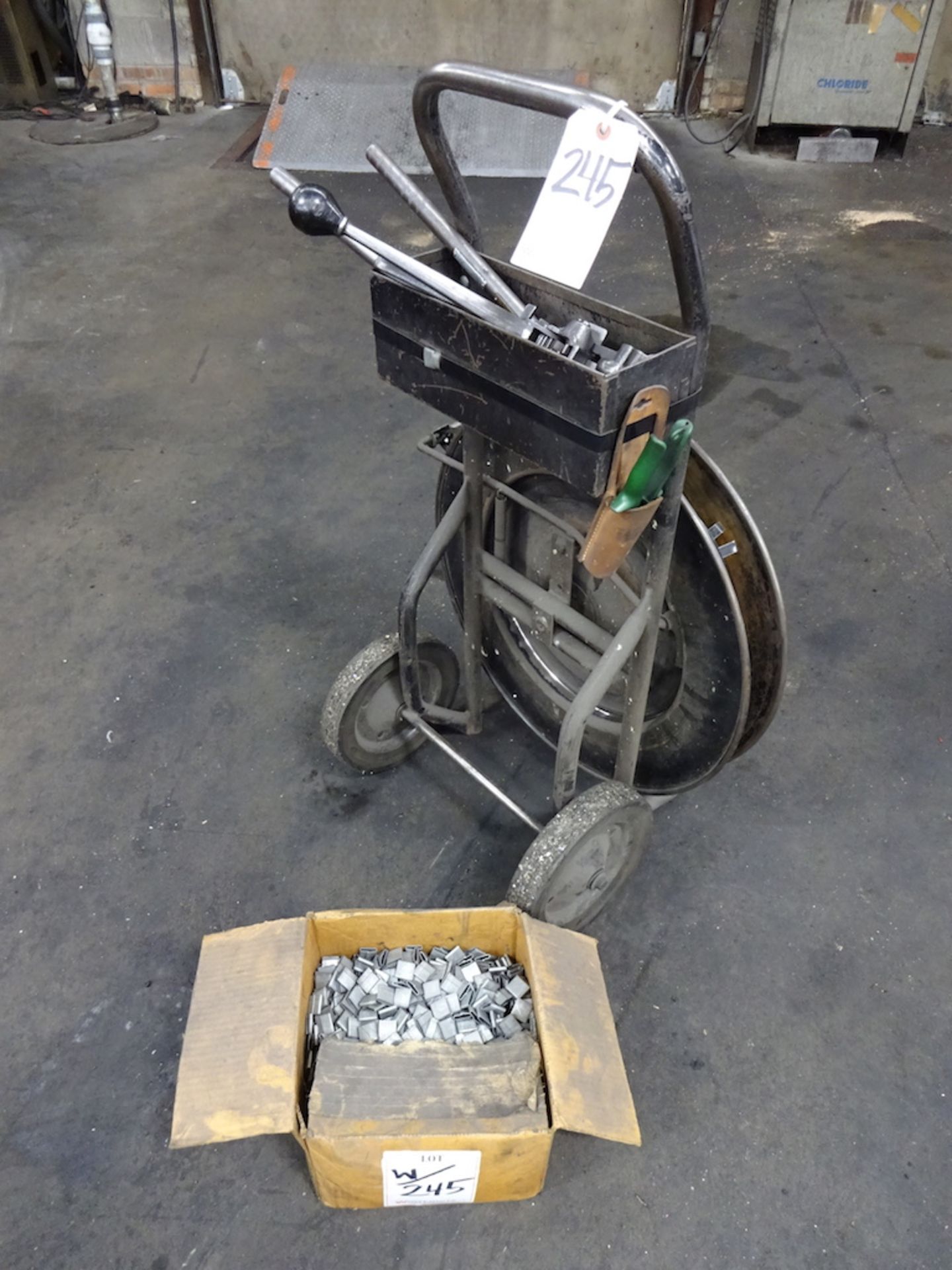 Steel Strapping Cart, with Tools