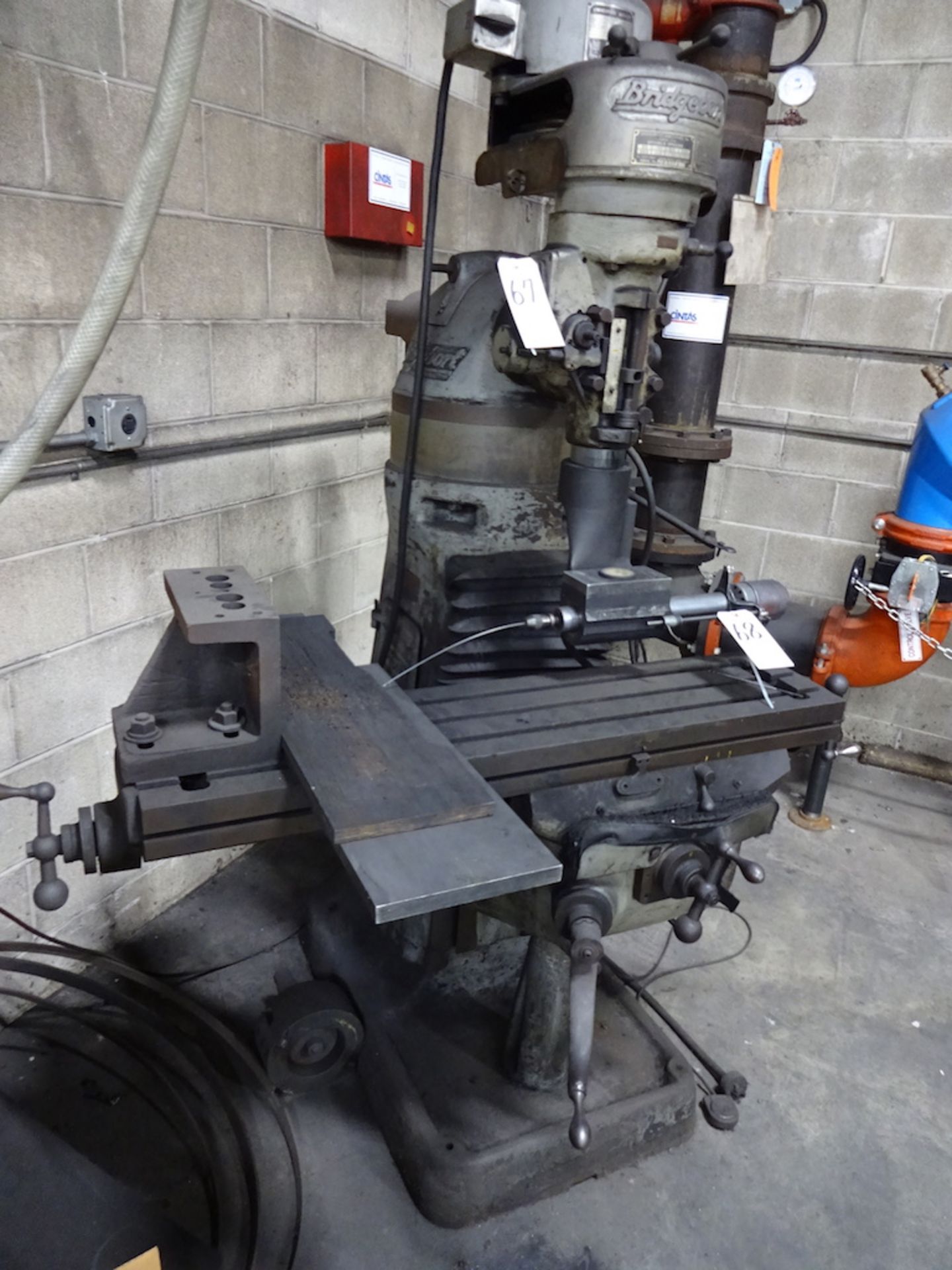 Bridgeport 1 HP Vertical Milling Machine, S/N N/A, 9 in. x 42 in. T-Slot Table, (8) Spindle - Image 2 of 2