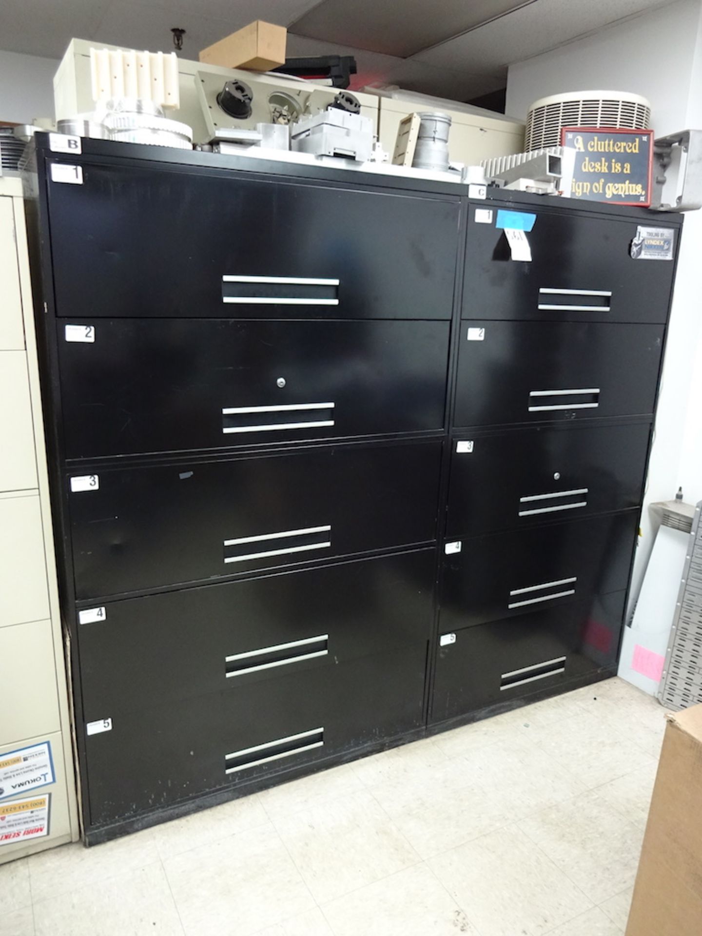 LOT: (2) 42 in. 5-Drawer Lateral File Cabinets