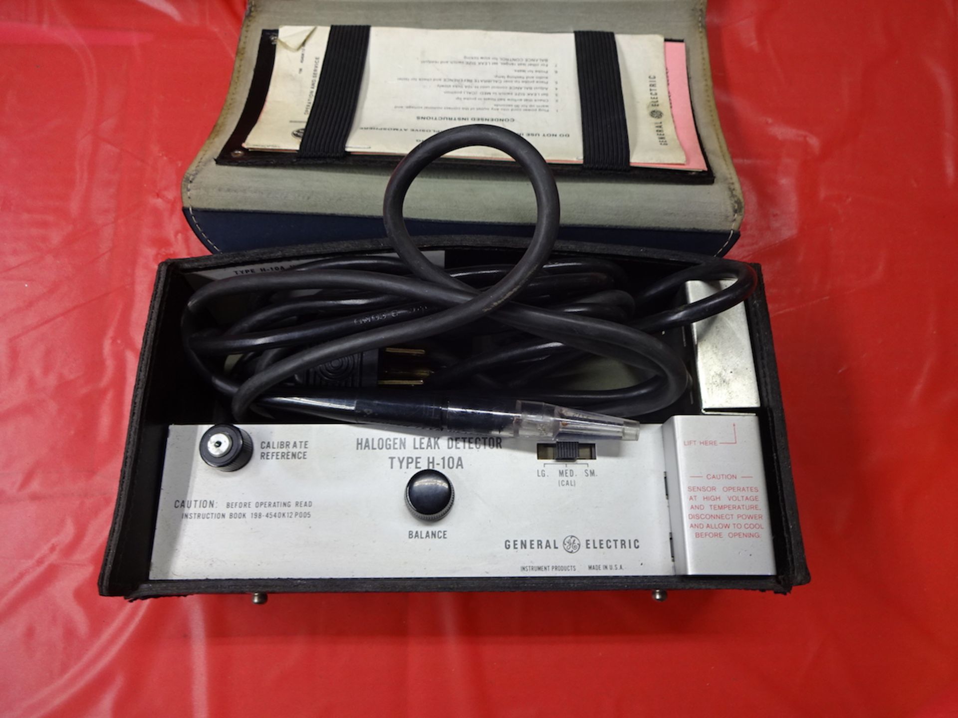 GE Type H-10A Halogen Leak Detector