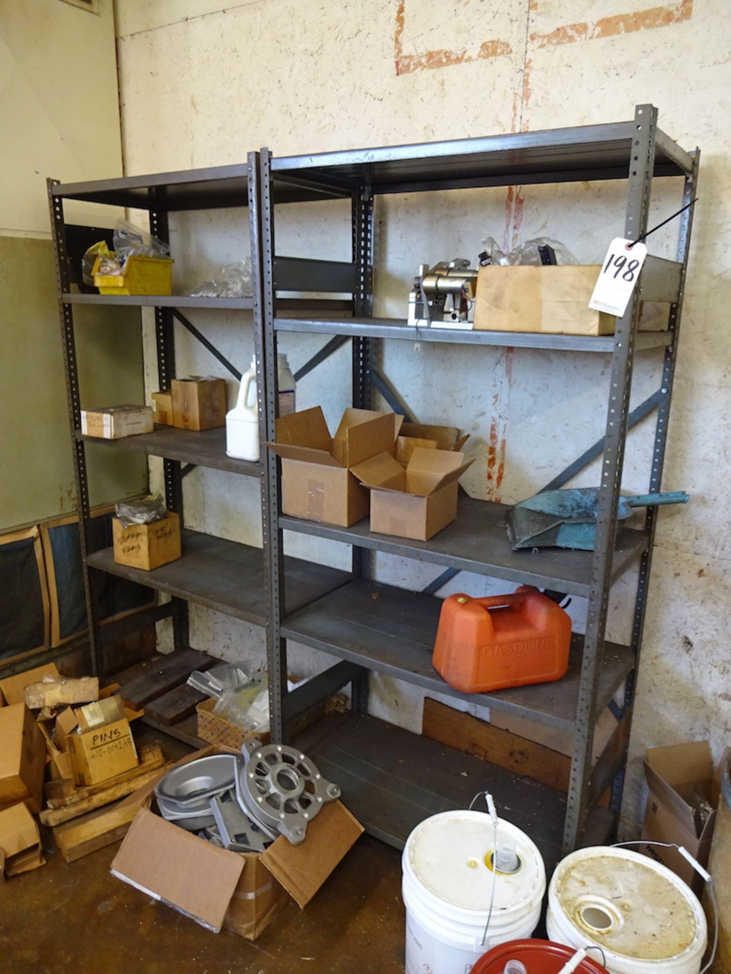 LOT: (2) Sections Steel Shelving