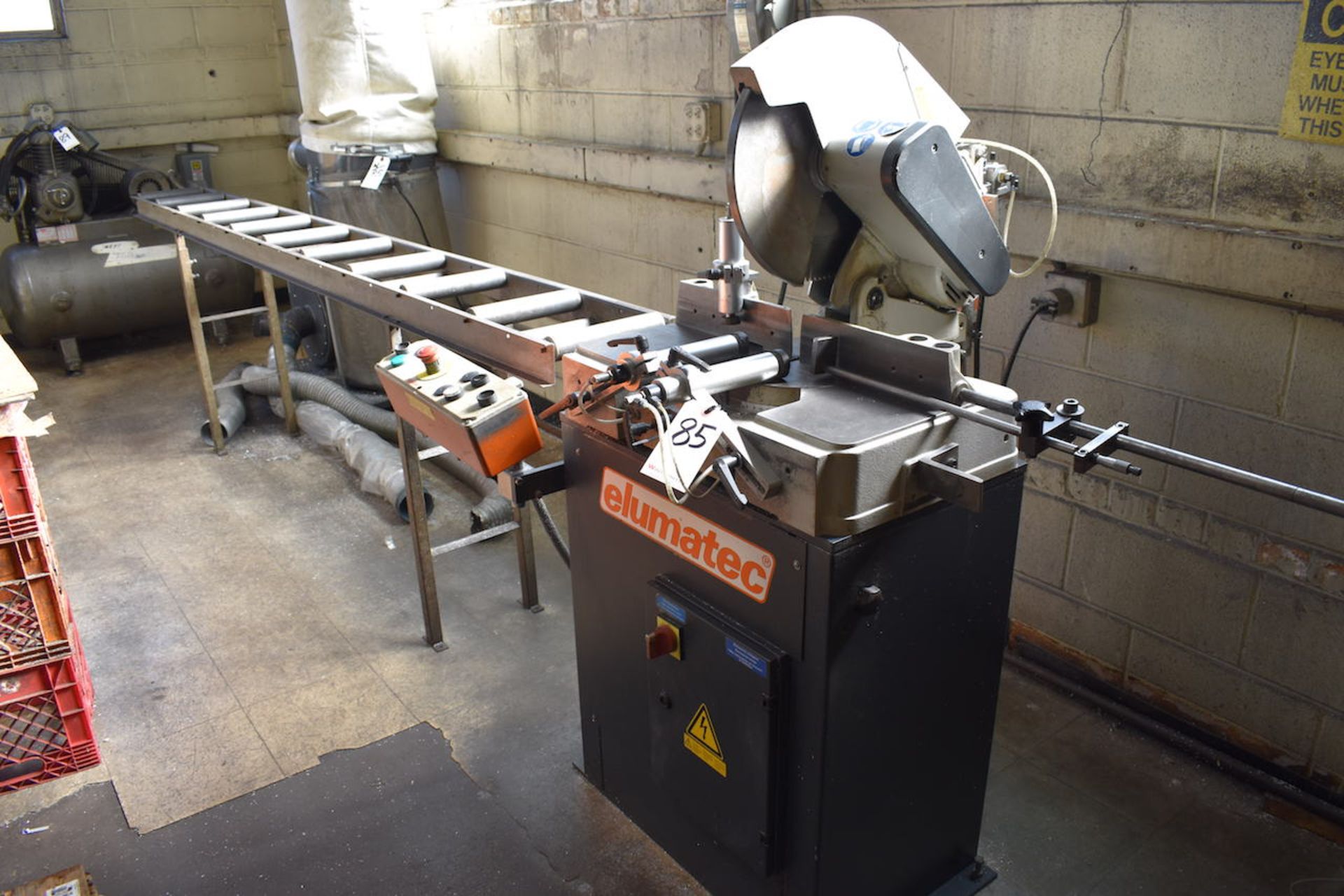 2010 Elumatec Type MGS73/33 Cold Saw, S/N 0733337111, Pneumatic Clamping, 10 ft. x 9-1/2 in. - Image 6 of 11